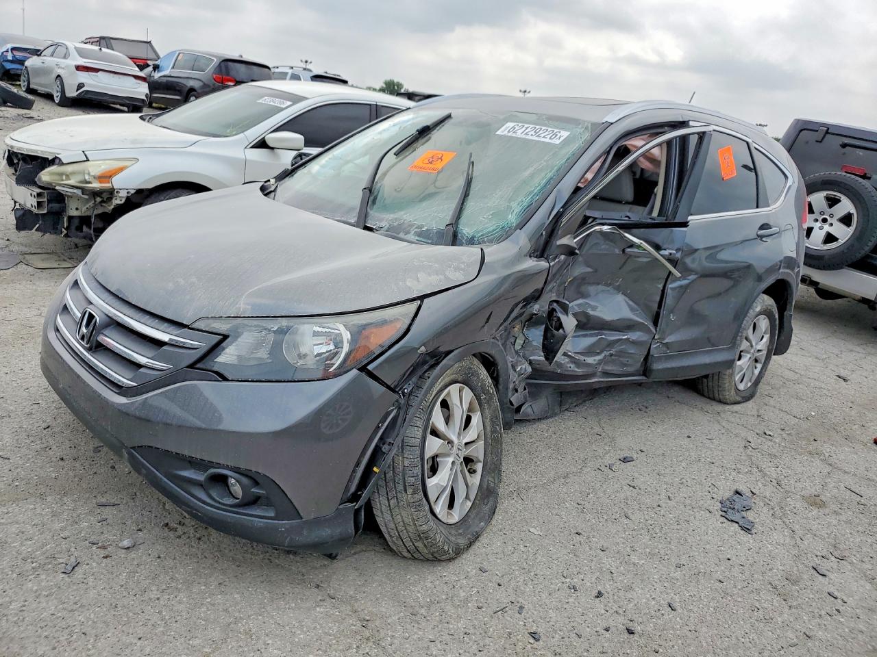 2012 Honda Cr-v Exl Gray vin: 2HKRM4H75CH613758