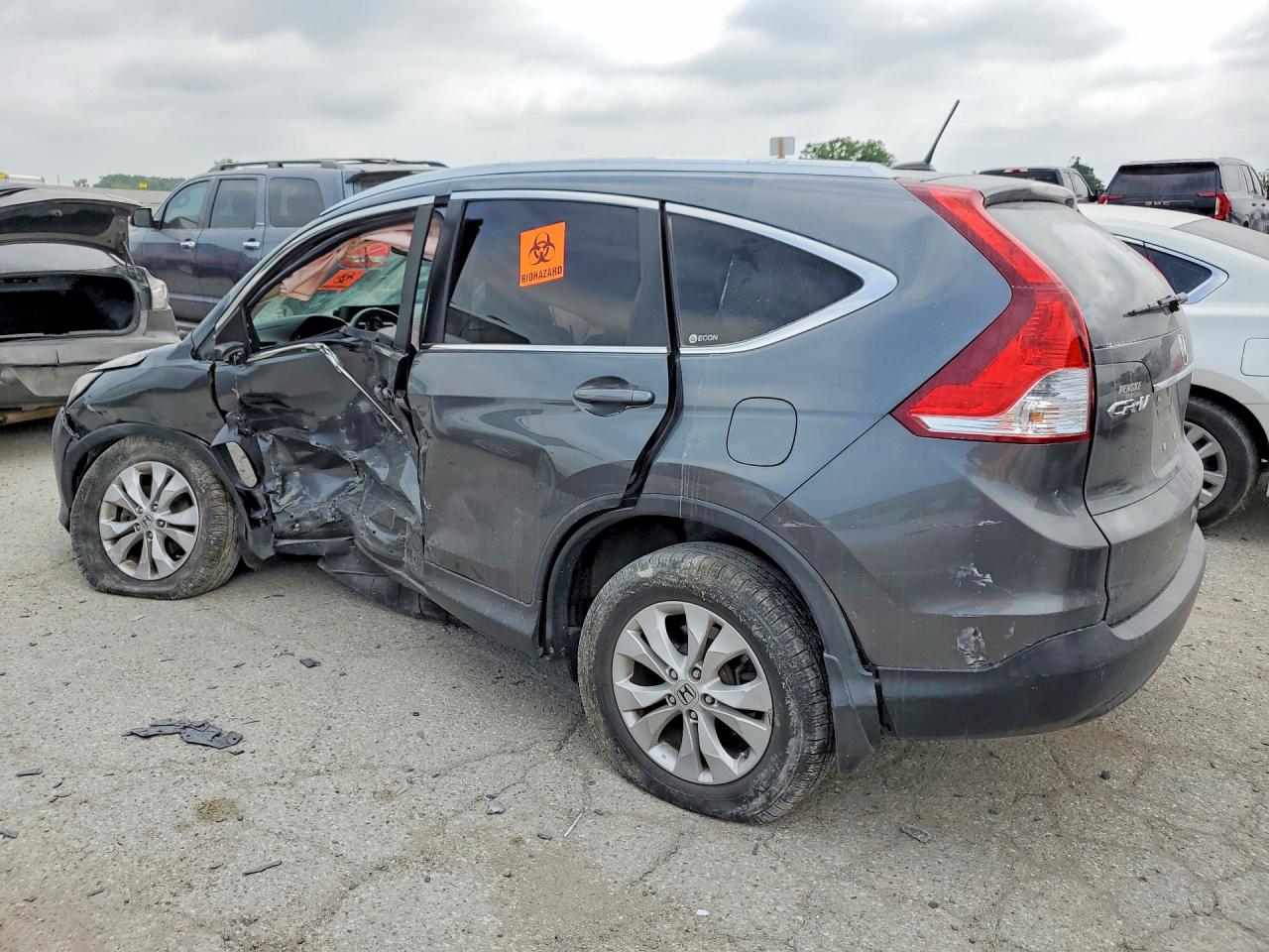 2012 Honda Cr-v Exl Gray vin: 2HKRM4H75CH613758