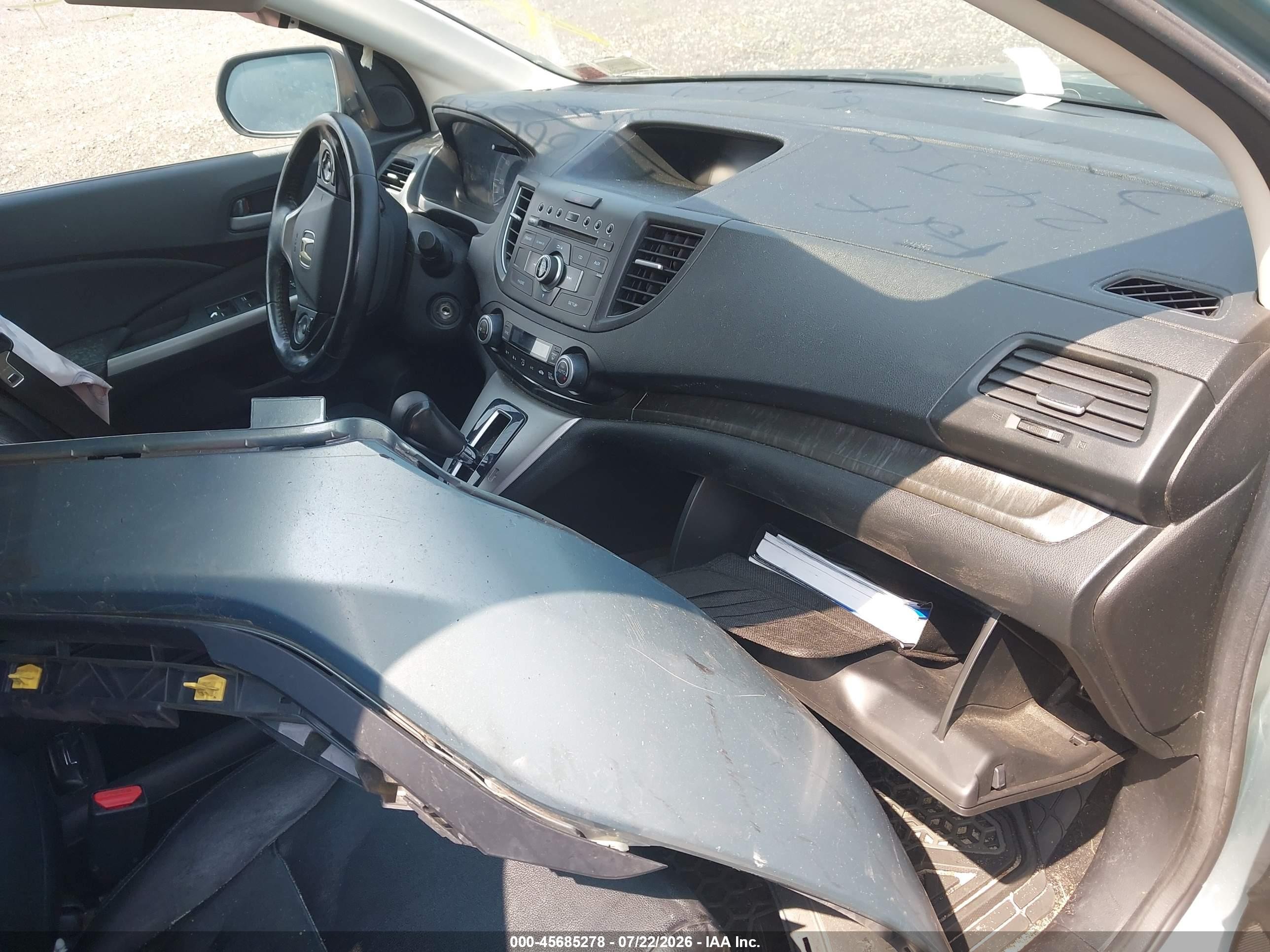 2012 Honda Cr-v Ex-l Teal vin: 2HKRM4H75CH617177