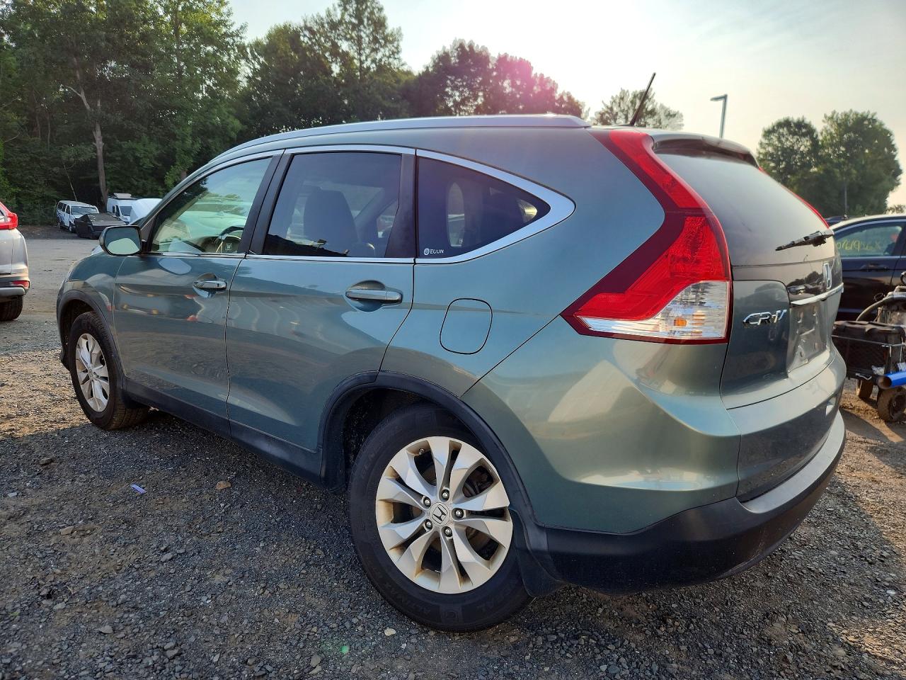 2012 Honda Cr-v Exl Turquoise vin: 2HKRM4H75CH634528