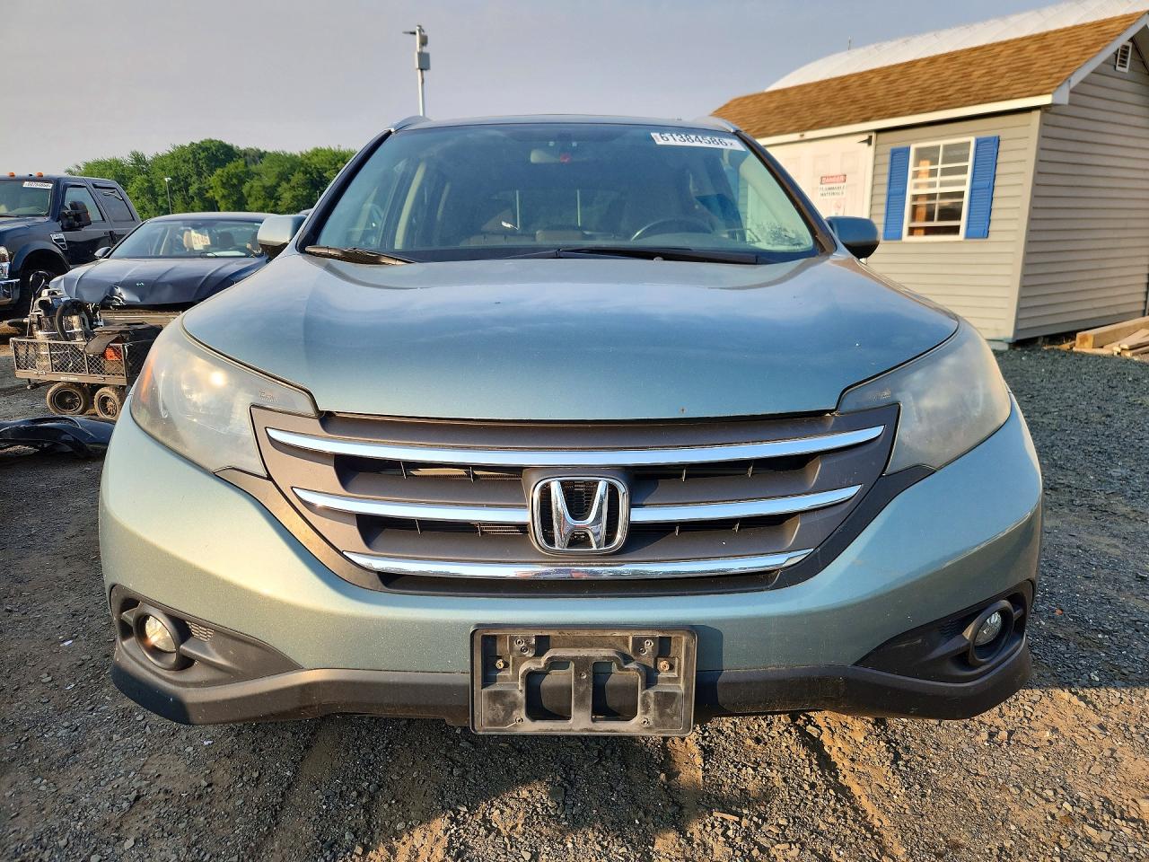 2012 Honda Cr-v Exl Turquoise vin: 2HKRM4H75CH634528