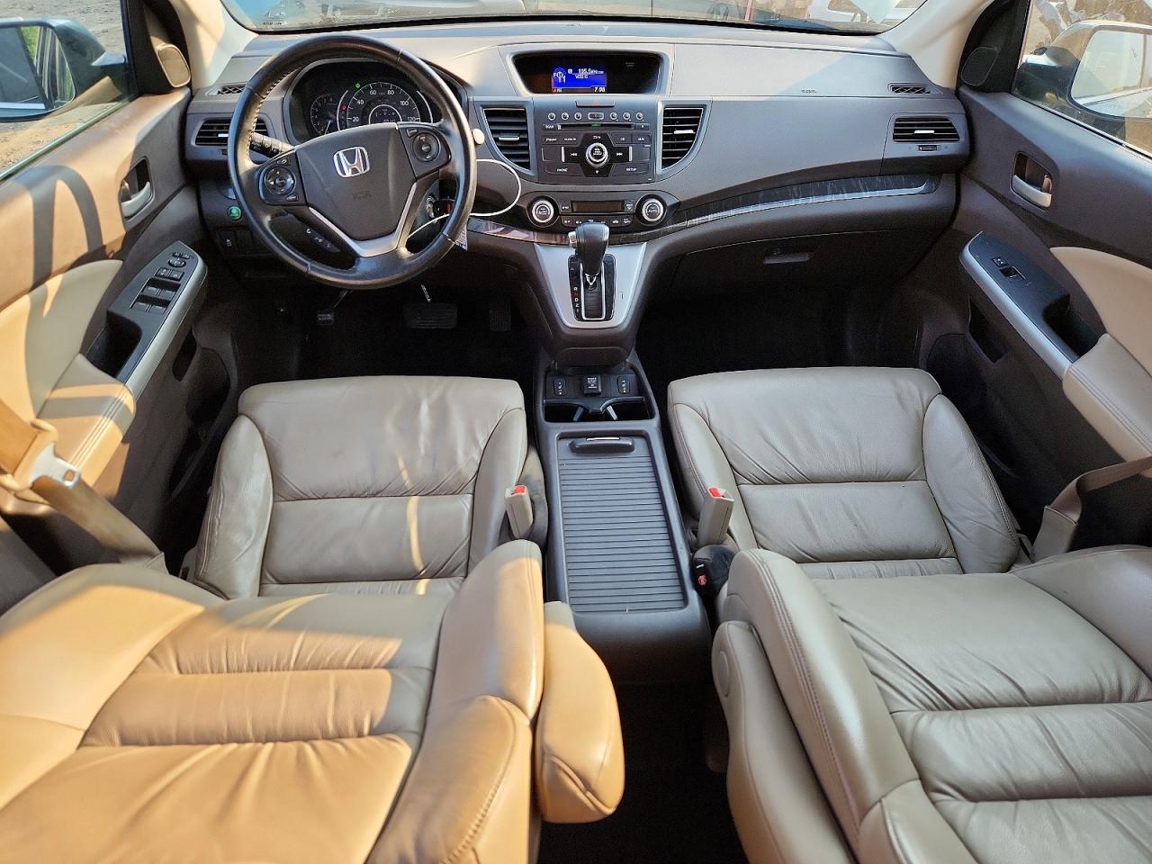 2012 Honda Cr-v Exl Turquoise vin: 2HKRM4H75CH634528