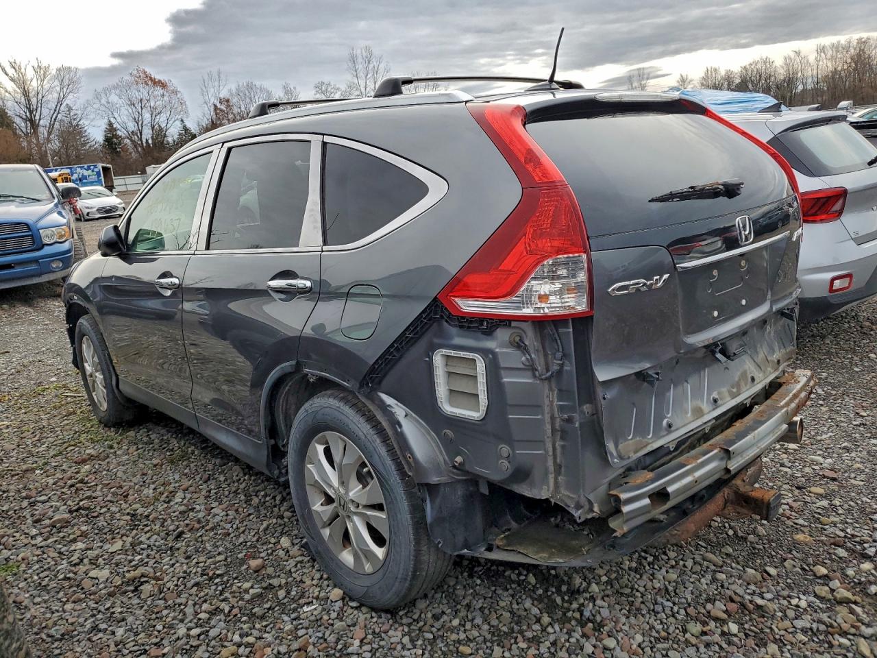 2013 Honda Cr-v Exl Gray vin: 2HKRM4H75DH601479