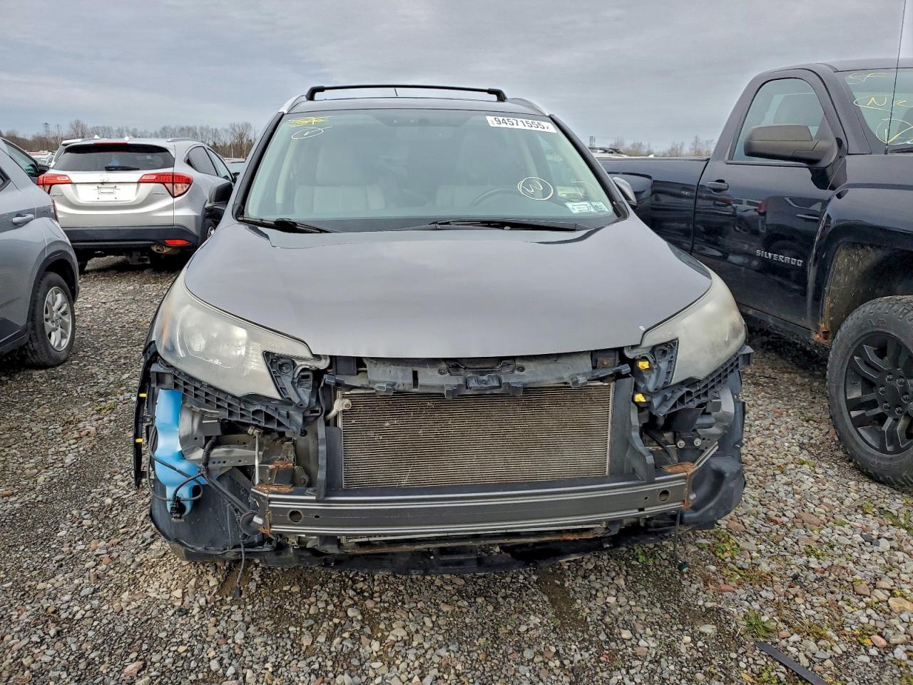 2013 Honda Cr-v Exl Gray vin: 2HKRM4H75DH601479