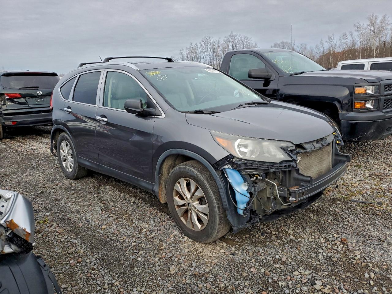 2013 Honda Cr-v Exl Gray vin: 2HKRM4H75DH601479