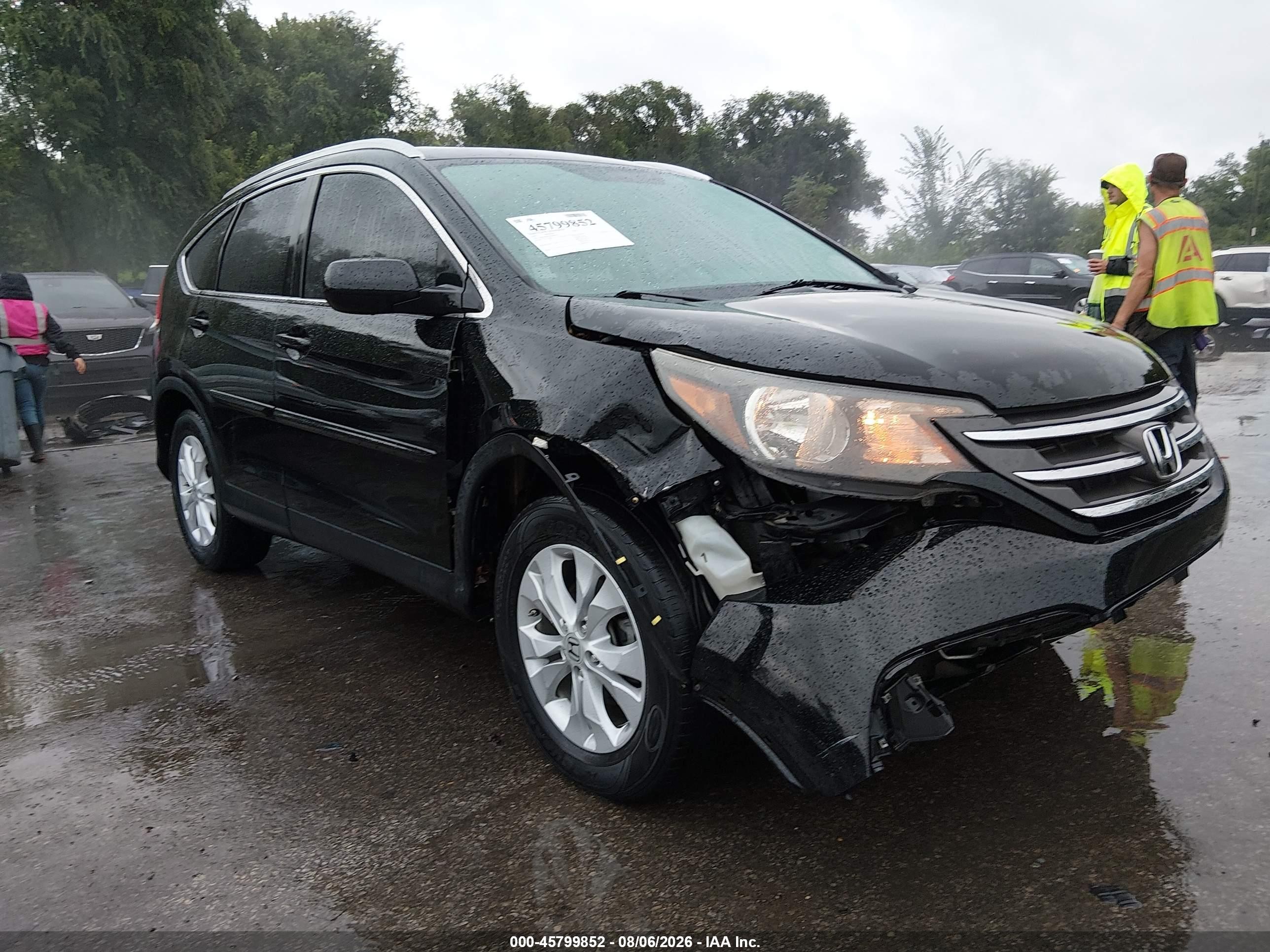 2013 Honda Cr-v Ex-l Black vin: 2HKRM4H75DH607024