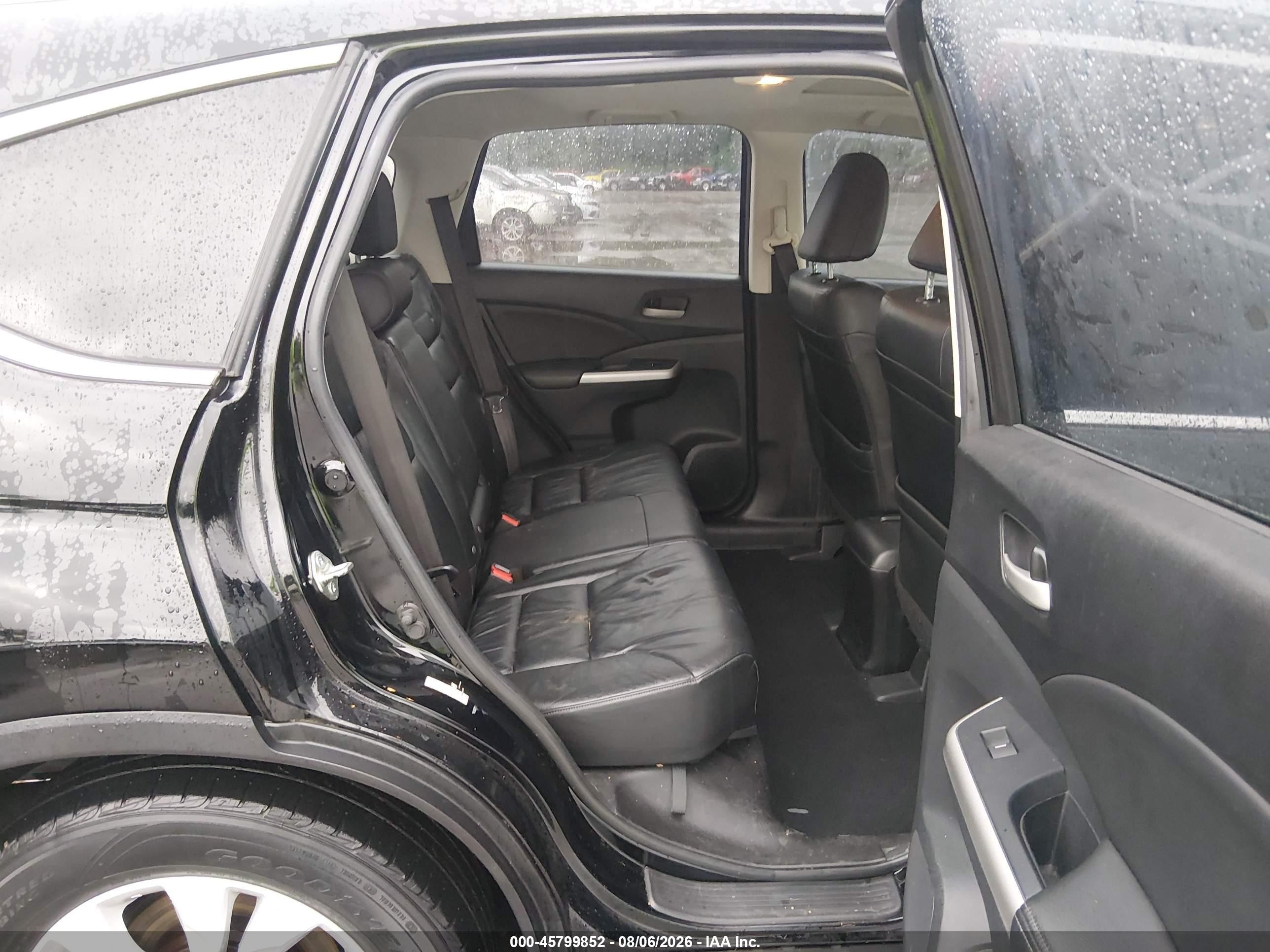 2013 Honda Cr-v Ex-l Black vin: 2HKRM4H75DH607024