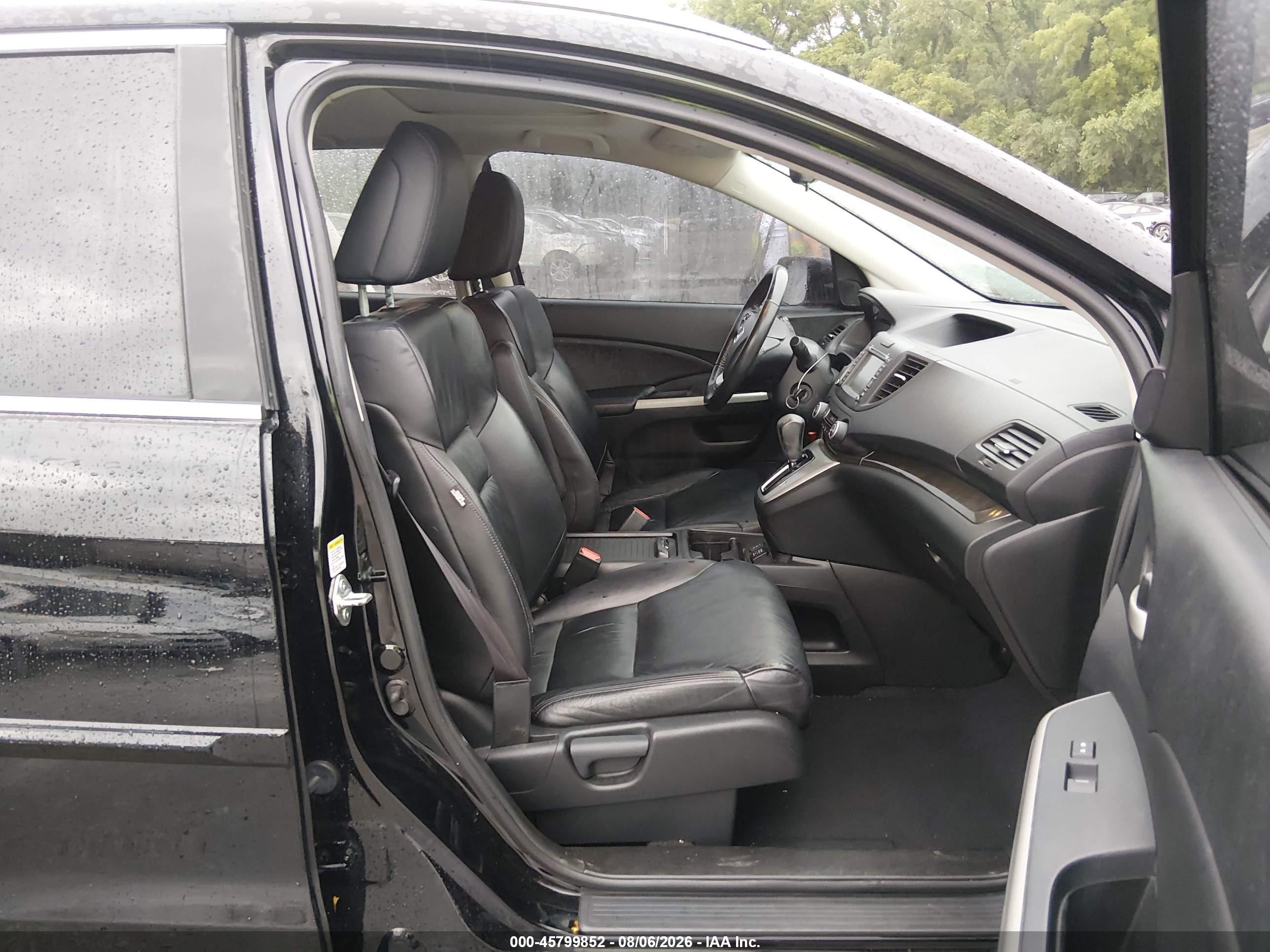 2013 Honda Cr-v Ex-l Black vin: 2HKRM4H75DH607024