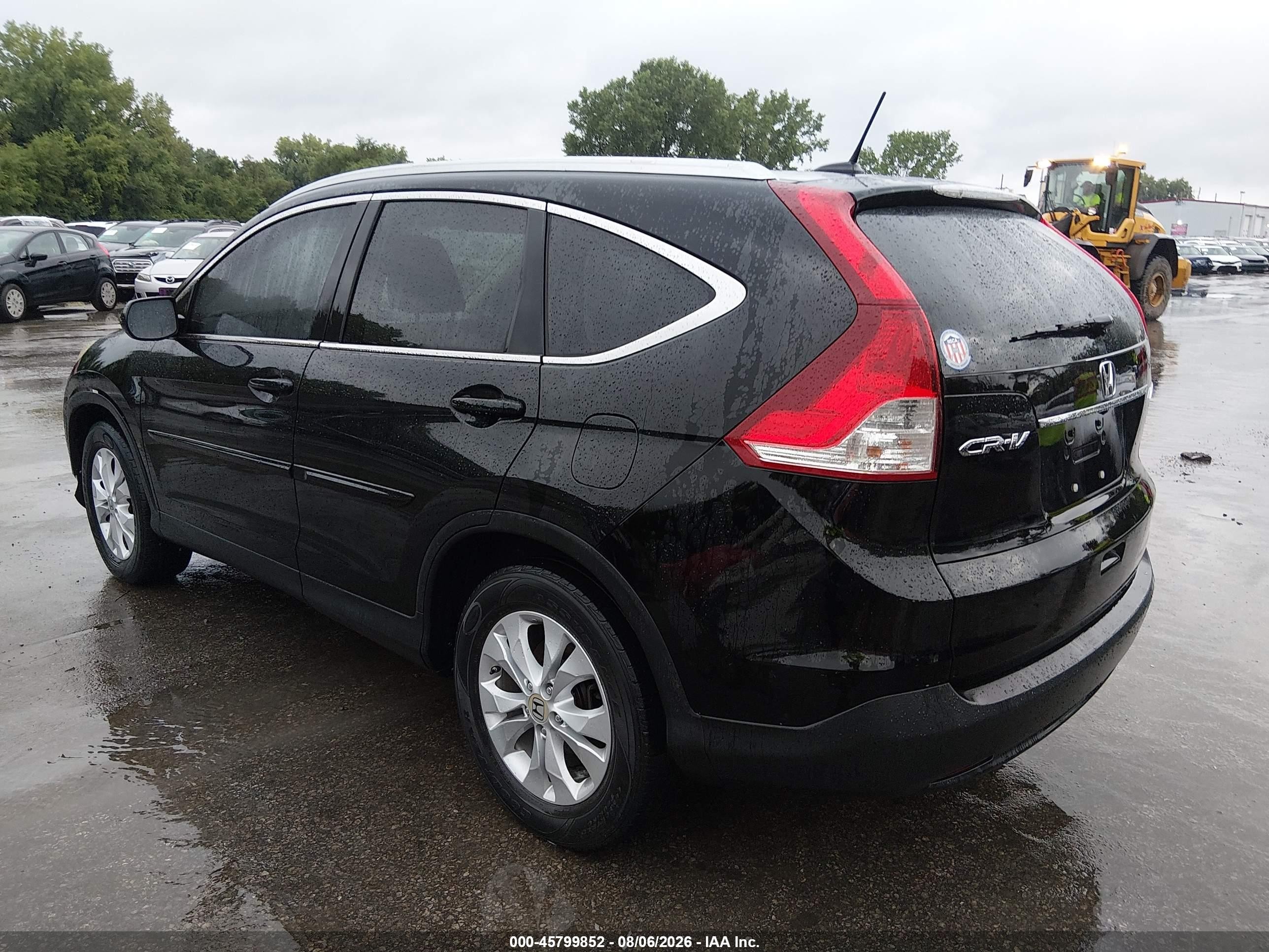 2013 Honda Cr-v Ex-l Black vin: 2HKRM4H75DH607024