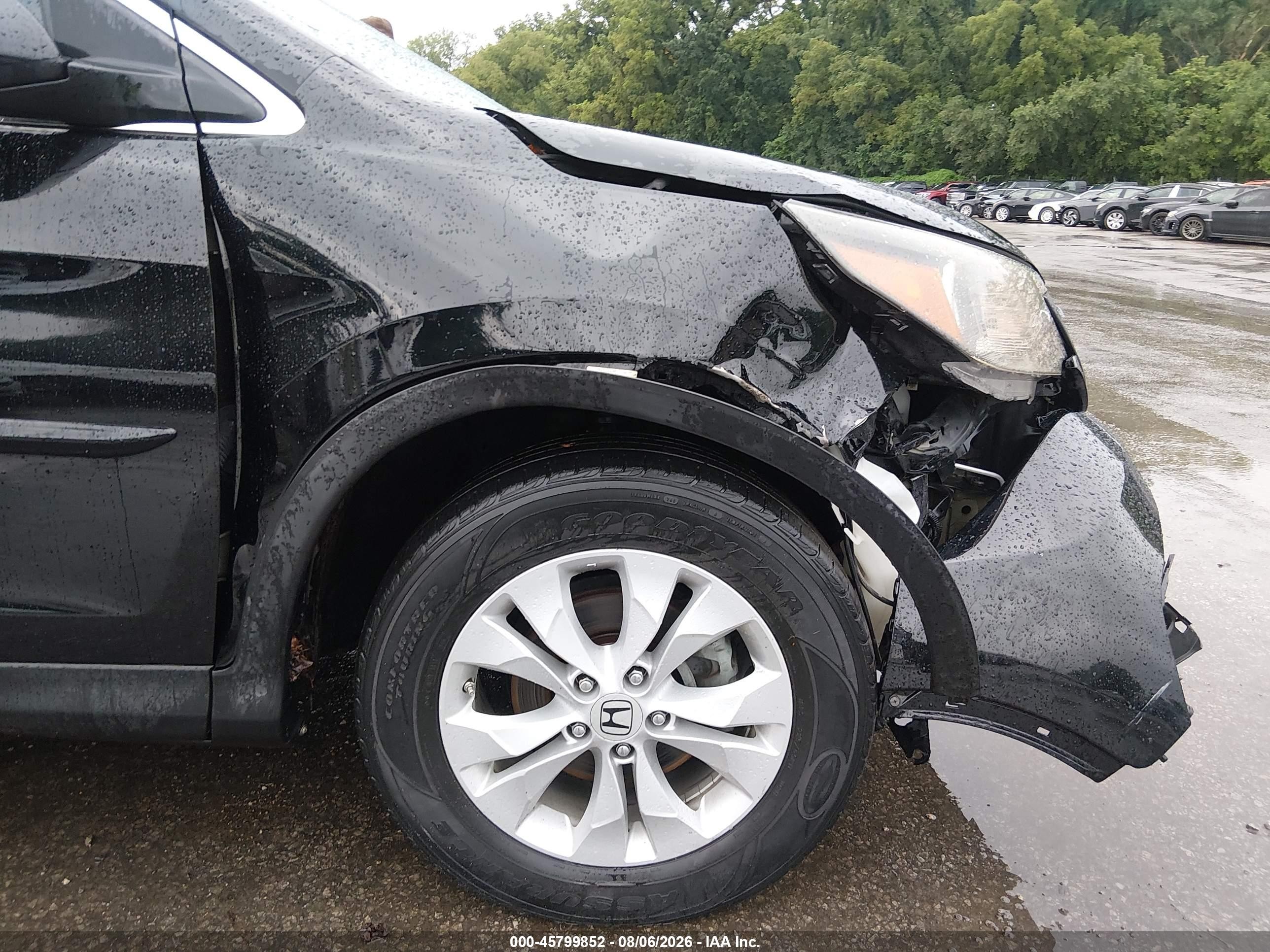 2013 Honda Cr-v Ex-l Black vin: 2HKRM4H75DH607024