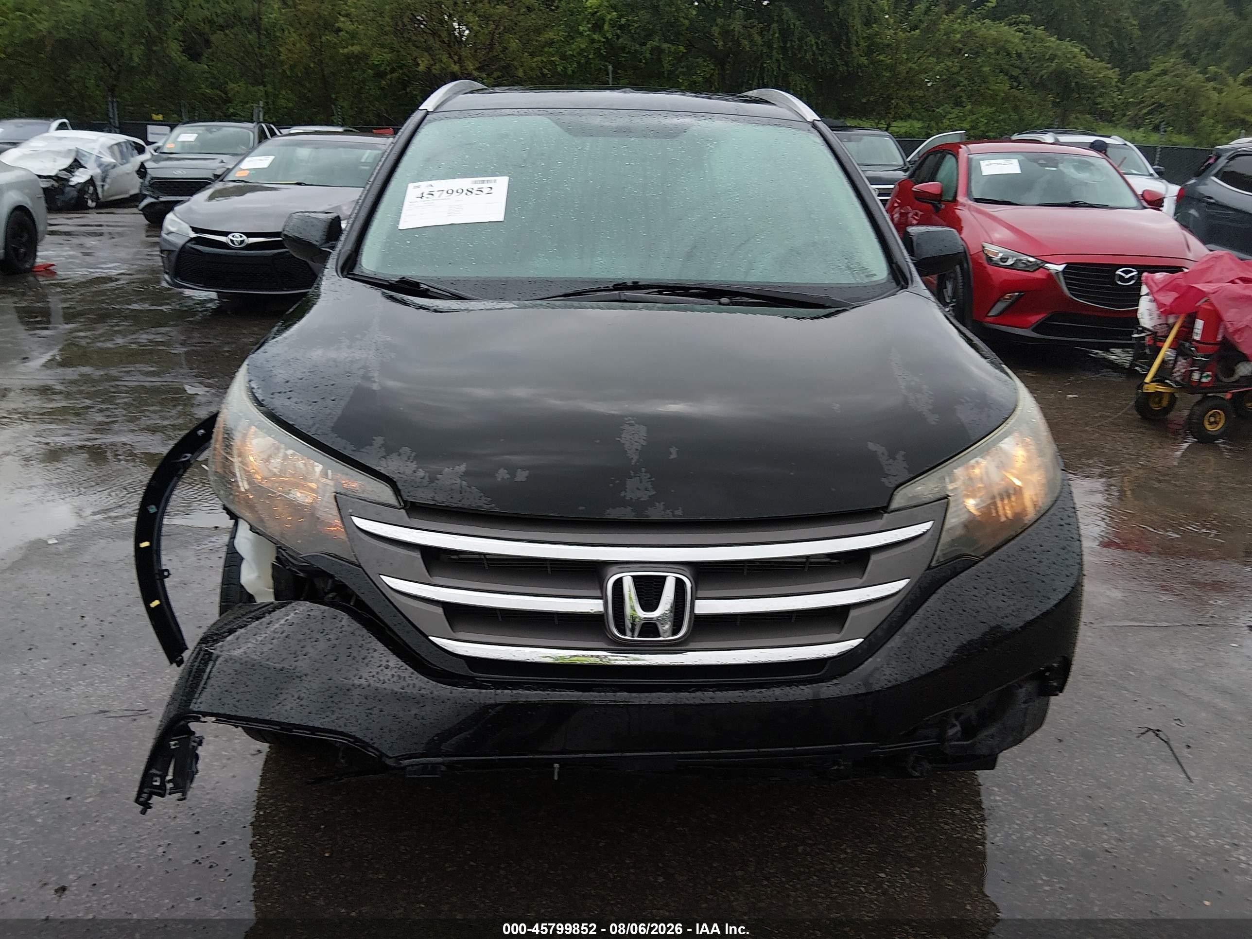 2013 Honda Cr-v Ex-l Black vin: 2HKRM4H75DH607024