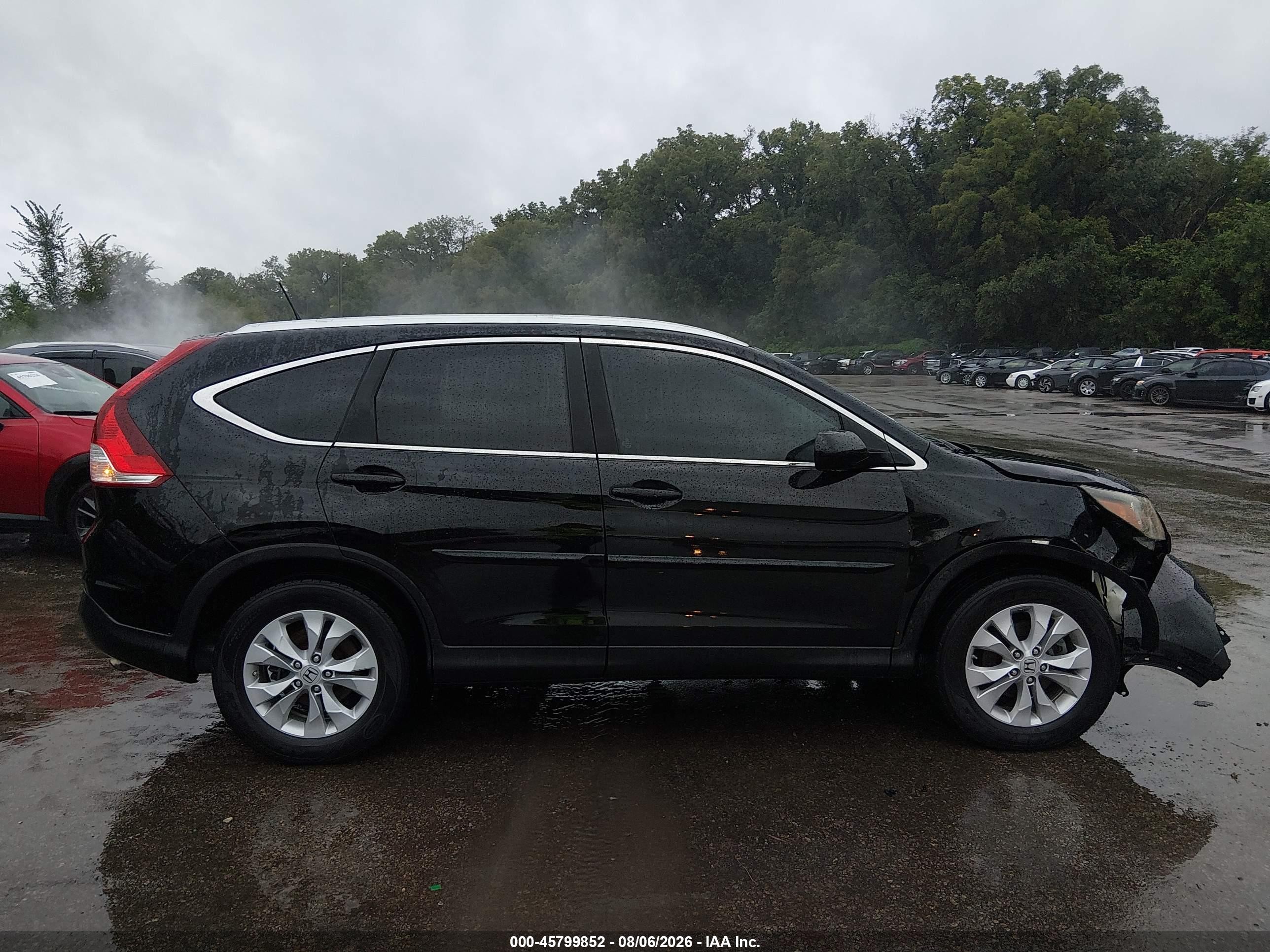 2013 Honda Cr-v Ex-l Black vin: 2HKRM4H75DH607024