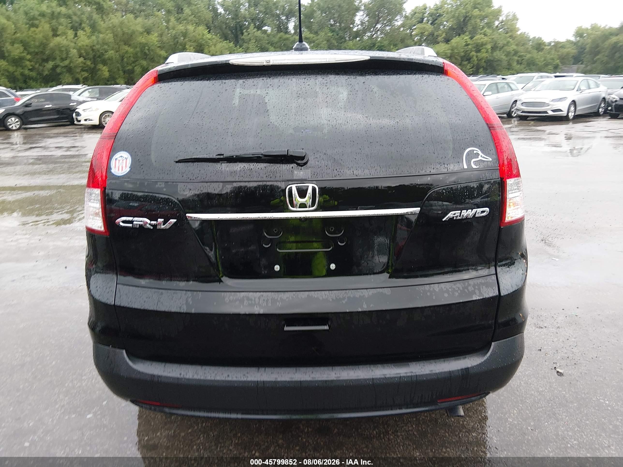 2013 Honda Cr-v Ex-l Black vin: 2HKRM4H75DH607024