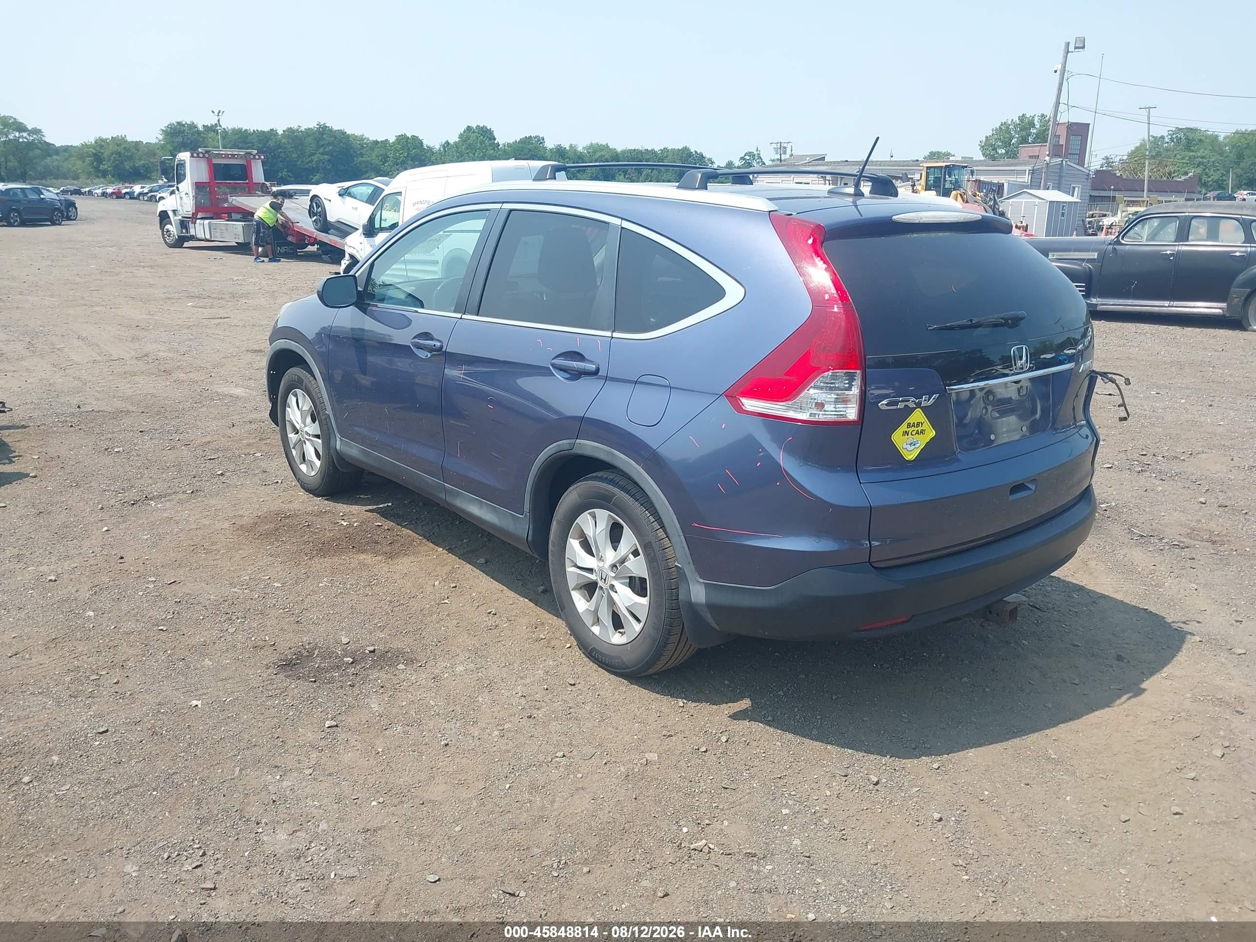 2013 Honda Cr-v Ex-l Light Blue vin: 2HKRM4H75DH615527