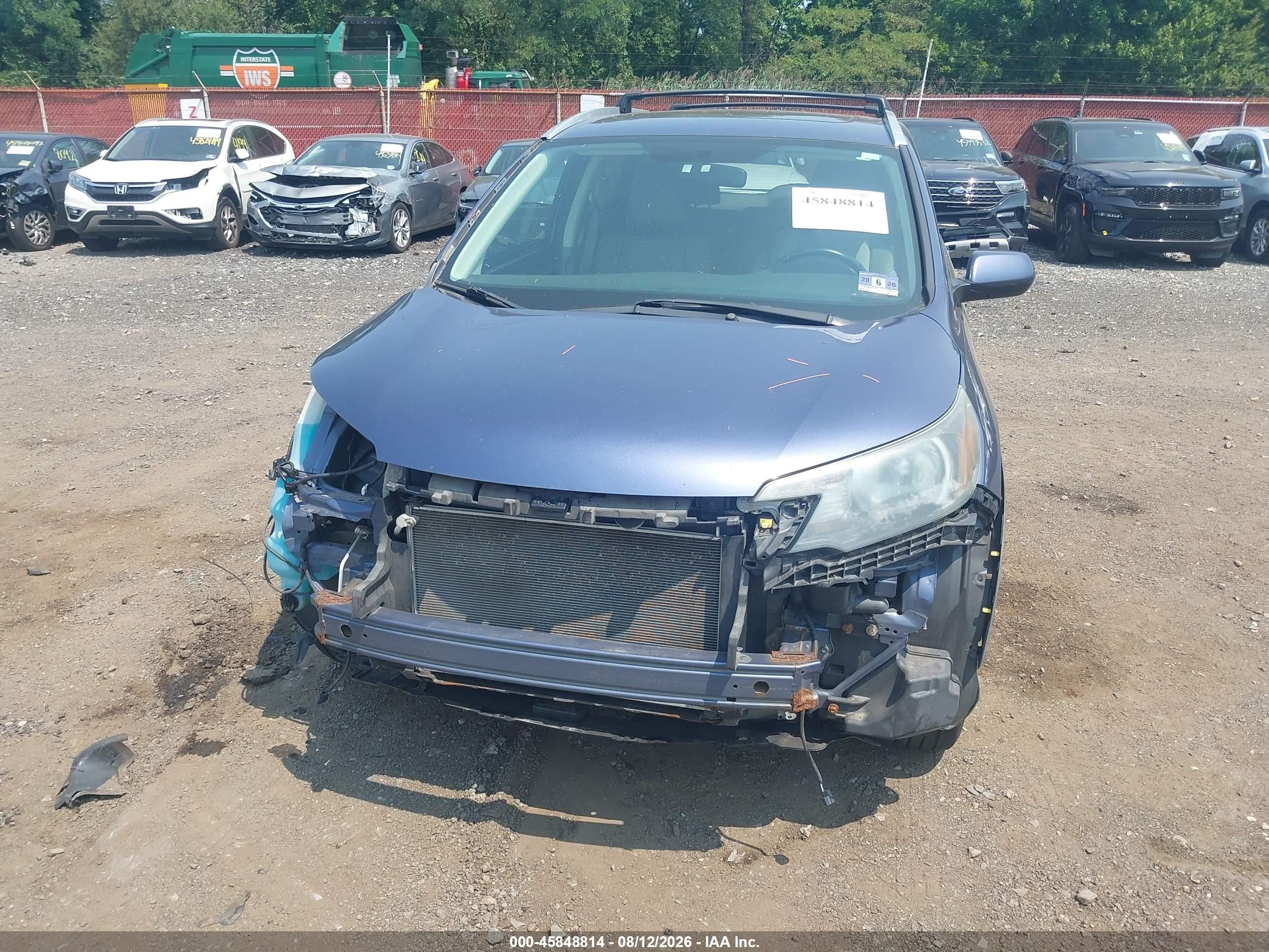 2013 Honda Cr-v Ex-l Light Blue vin: 2HKRM4H75DH615527