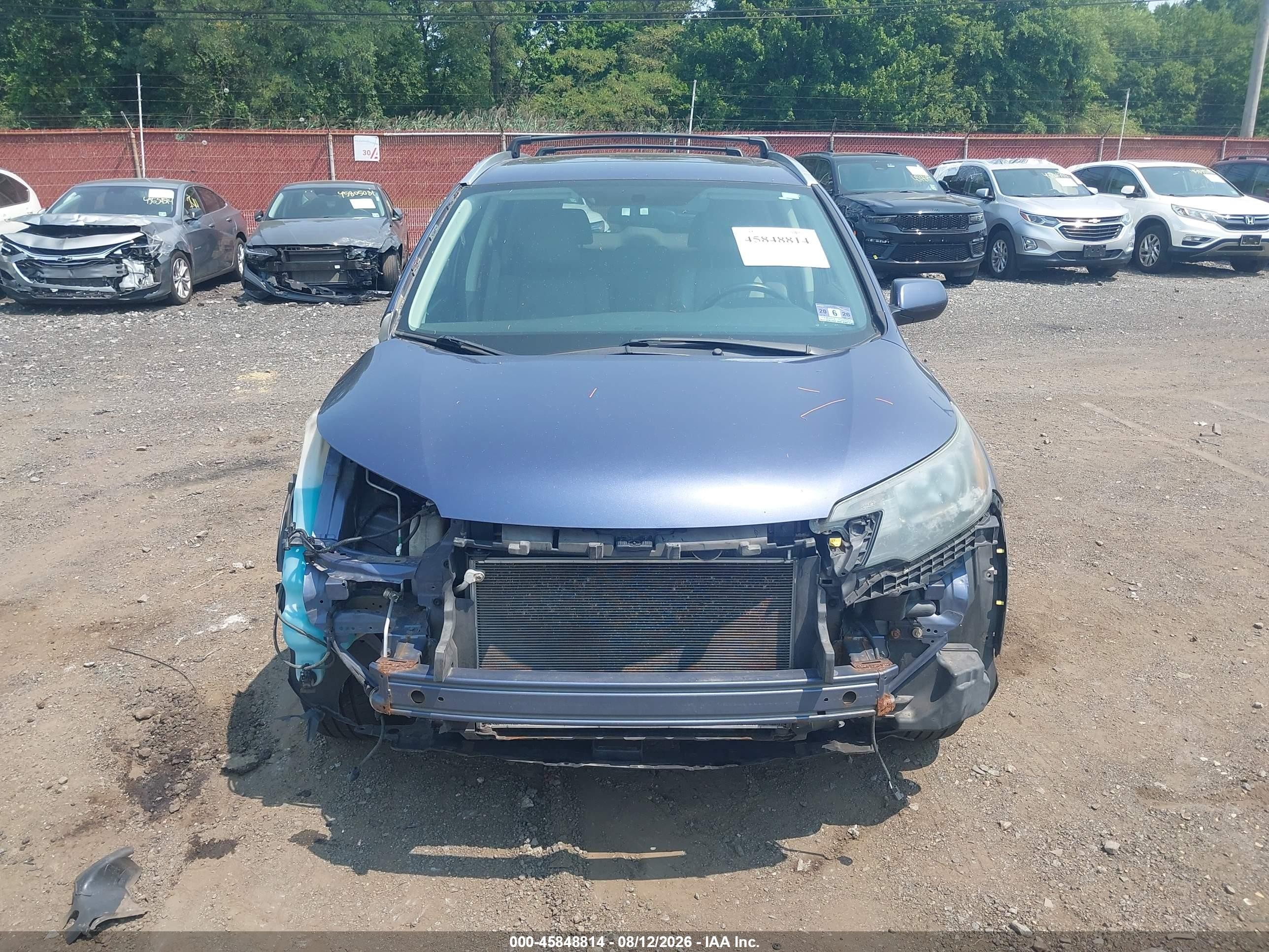 2013 Honda Cr-v Ex-l Light Blue vin: 2HKRM4H75DH615527