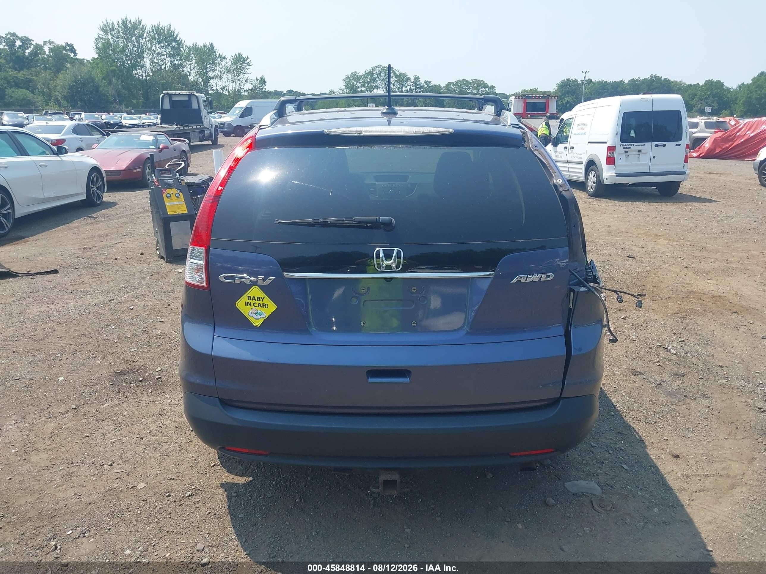 2013 Honda Cr-v Ex-l Light Blue vin: 2HKRM4H75DH615527