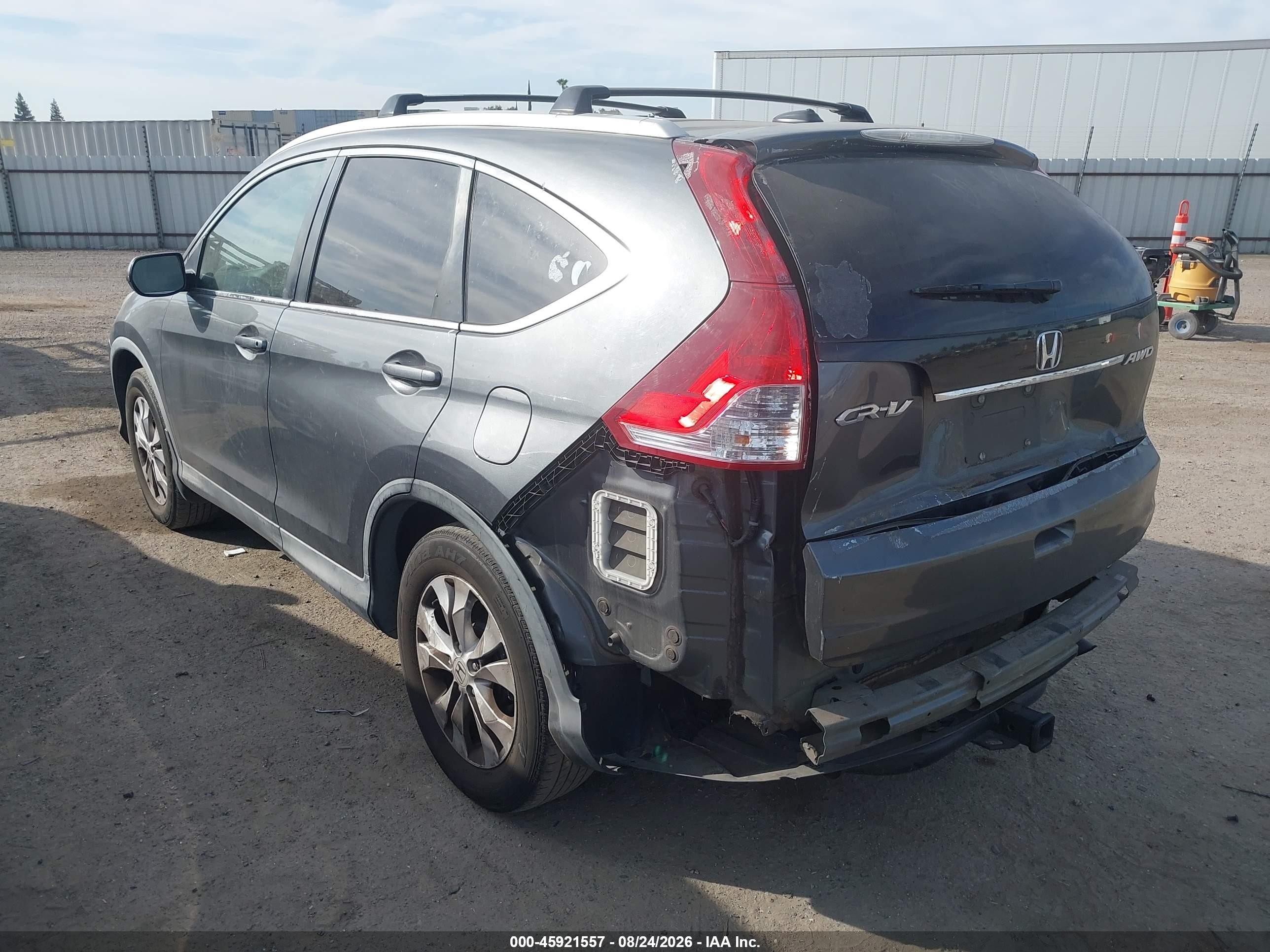 2013 Honda Cr-v Ex-l Gray vin: 2HKRM4H75DH620923