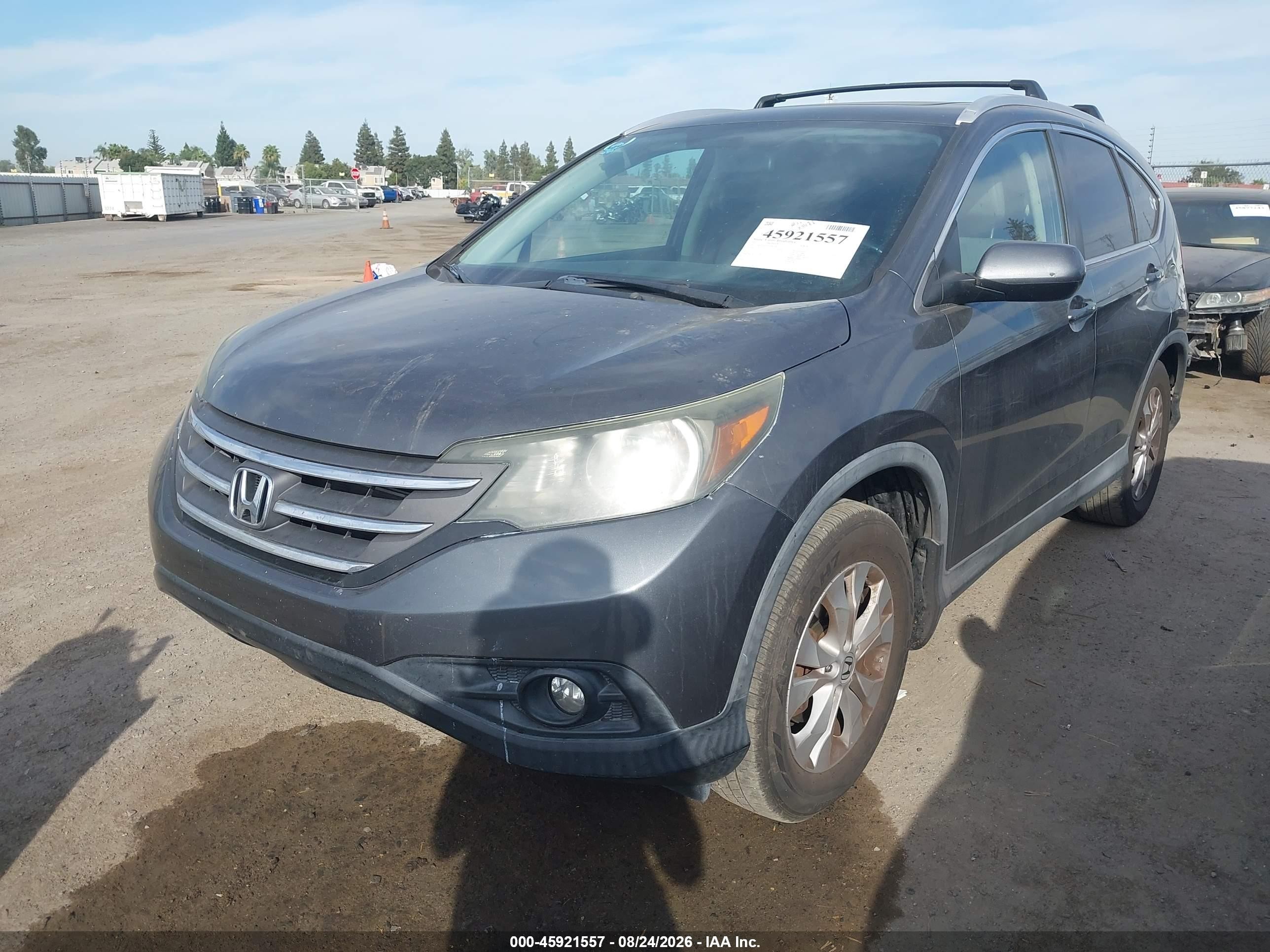 2013 Honda Cr-v Ex-l Gray vin: 2HKRM4H75DH620923