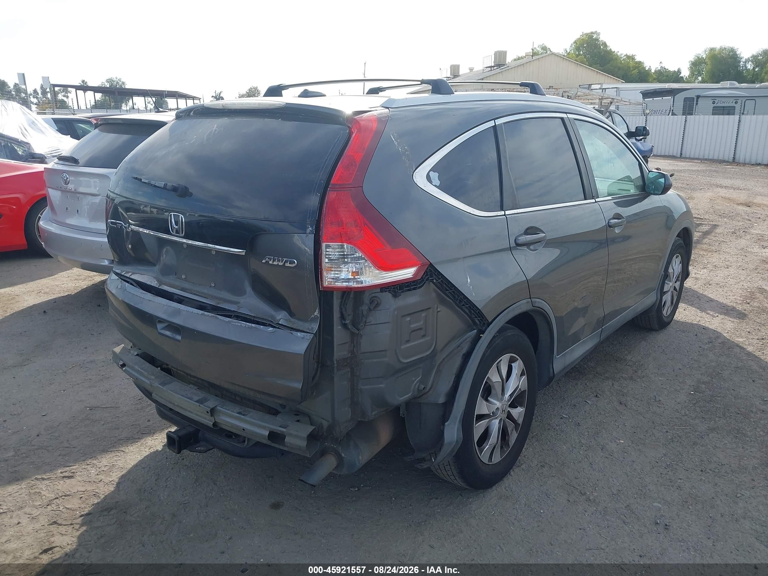 2013 Honda Cr-v Ex-l Gray vin: 2HKRM4H75DH620923