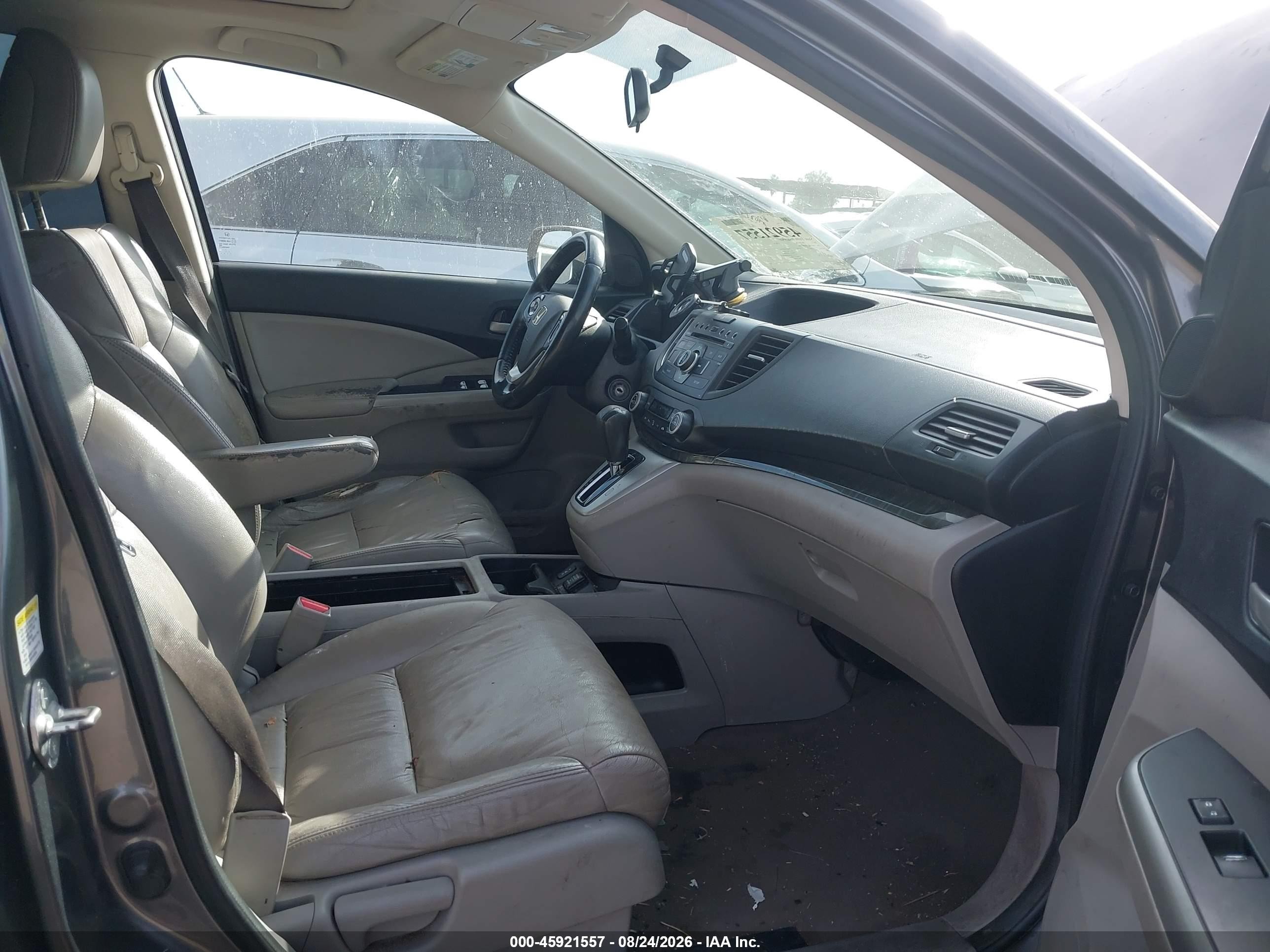 2013 Honda Cr-v Ex-l Gray vin: 2HKRM4H75DH620923
