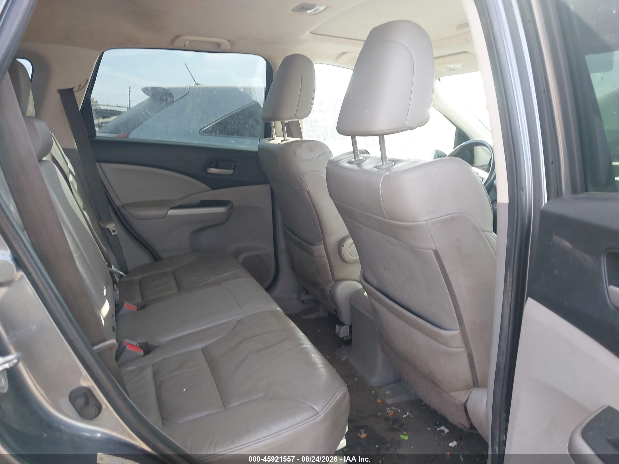 2013 Honda Cr-v Ex-l Gray vin: 2HKRM4H75DH620923