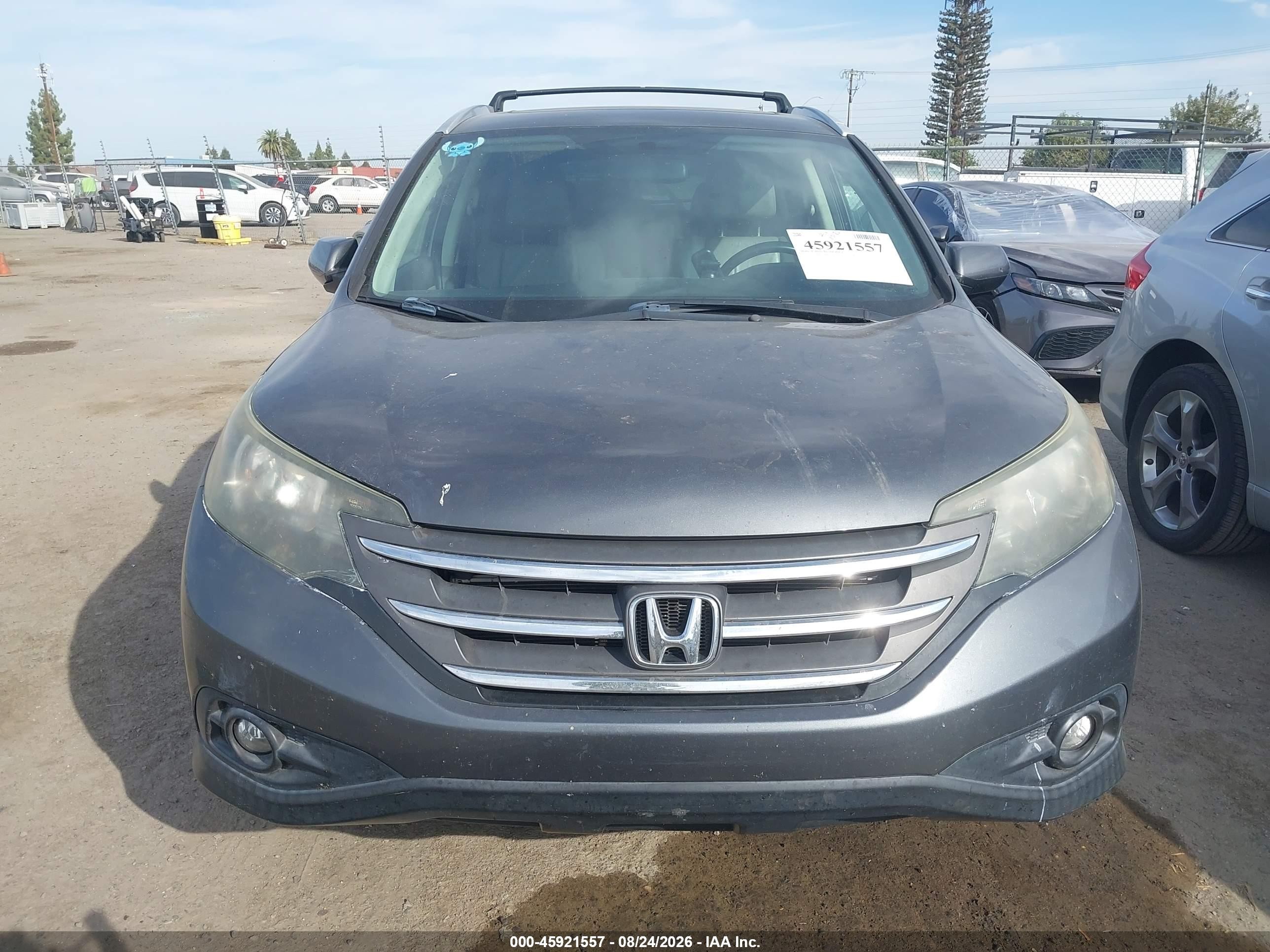 2013 Honda Cr-v Ex-l Gray vin: 2HKRM4H75DH620923