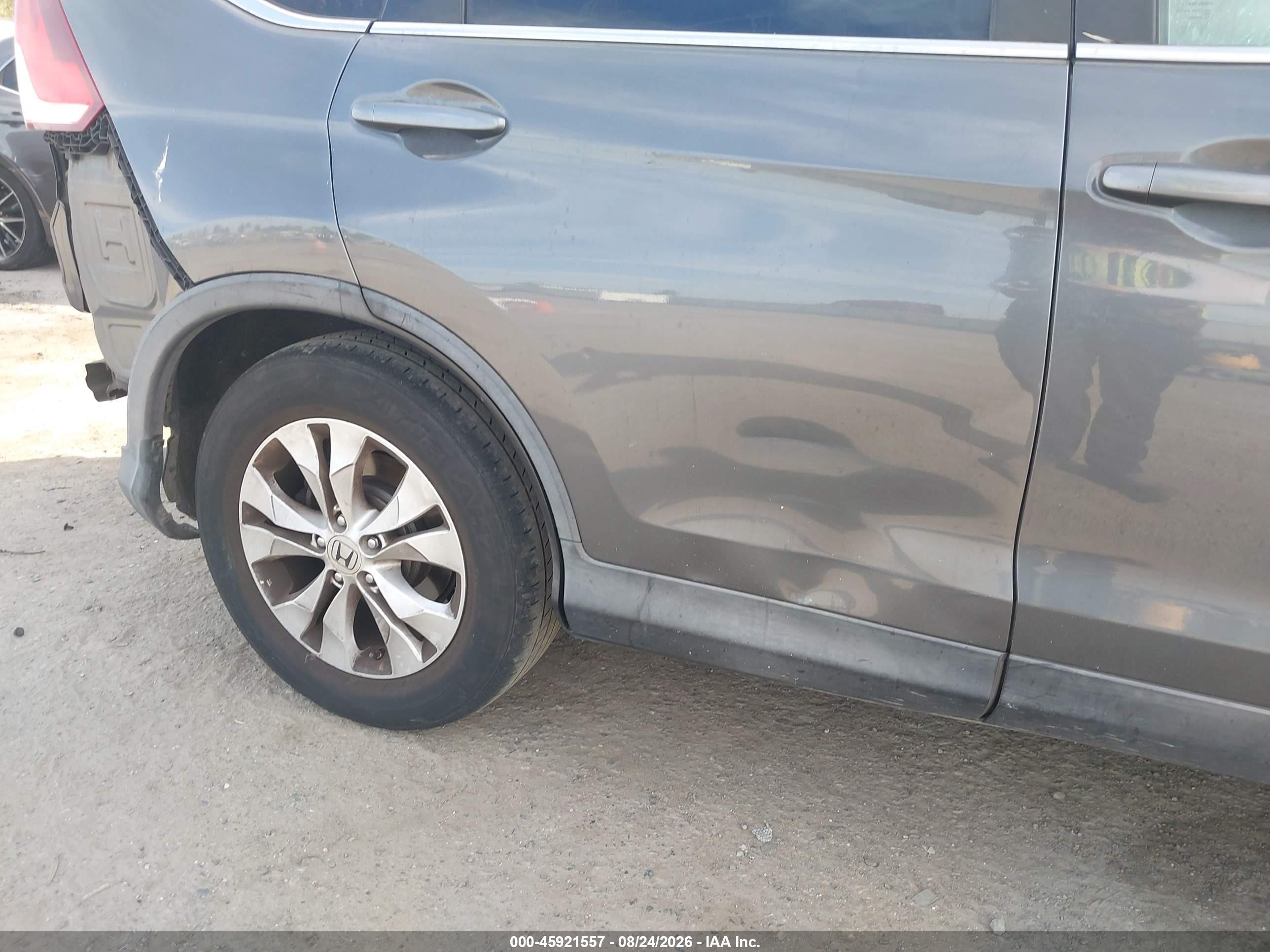 2013 Honda Cr-v Ex-l Gray vin: 2HKRM4H75DH620923