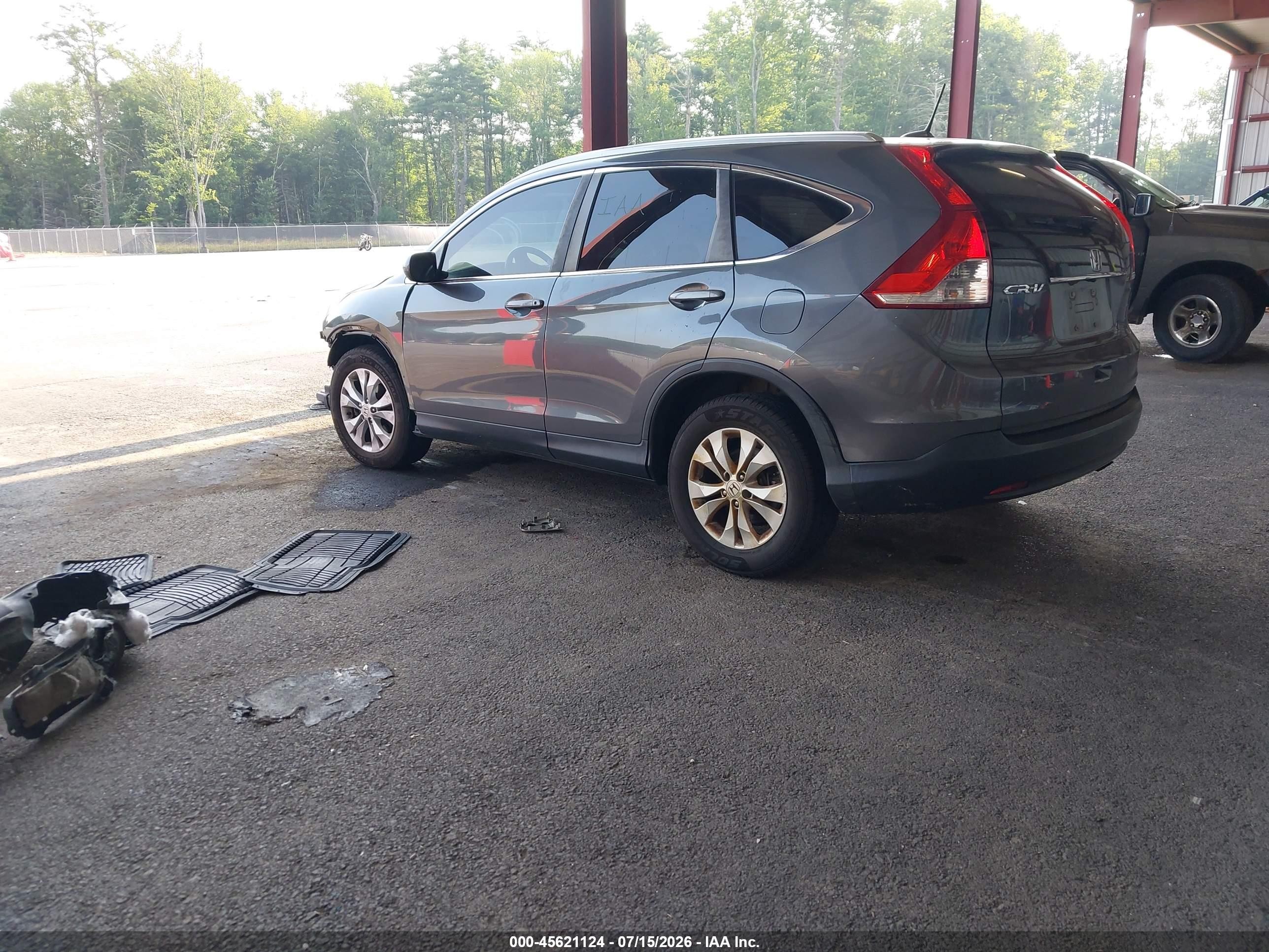 2013 Honda Cr-v Ex-l Gray vin: 2HKRM4H75DH624180