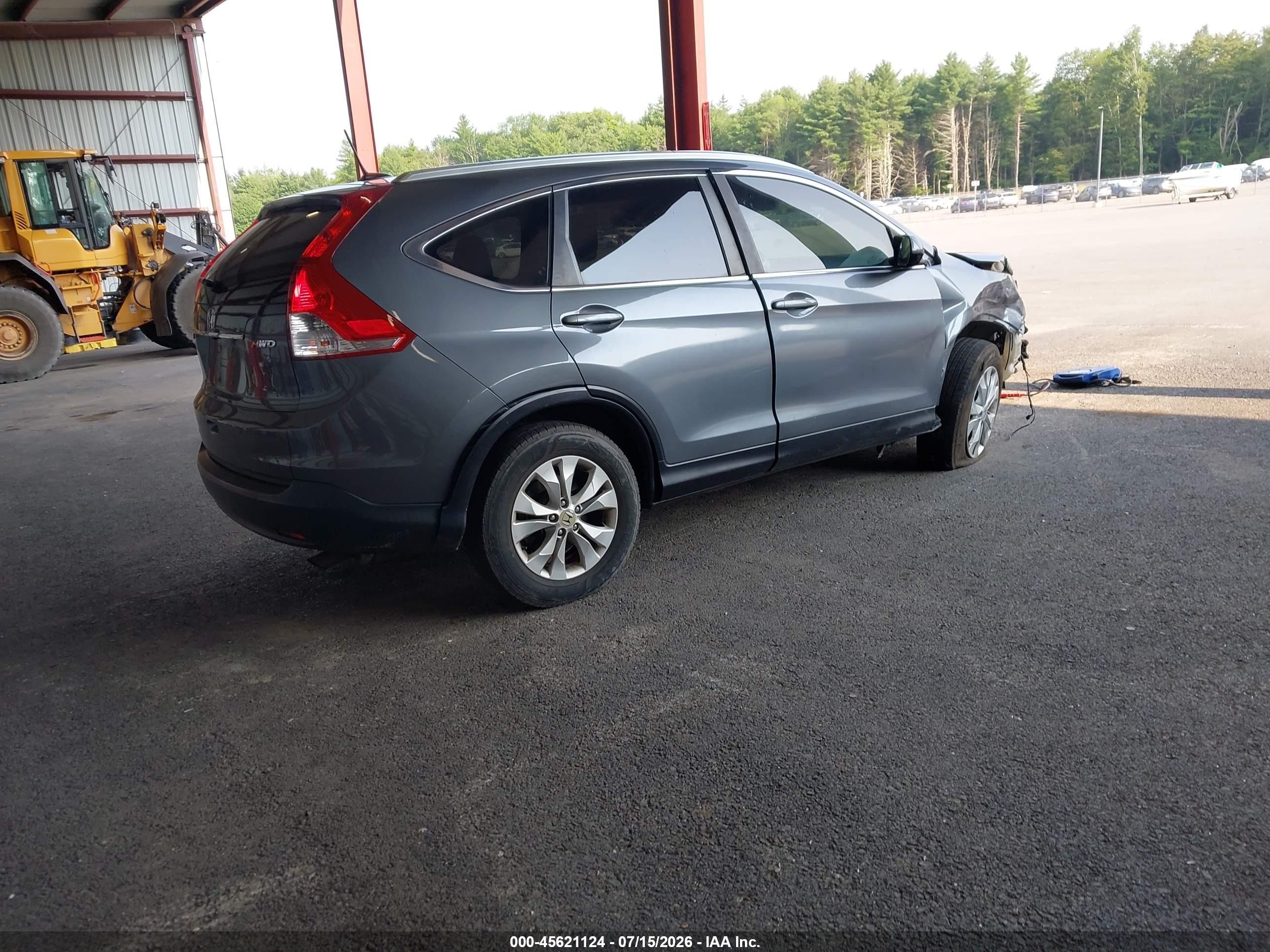 2013 Honda Cr-v Ex-l Gray vin: 2HKRM4H75DH624180
