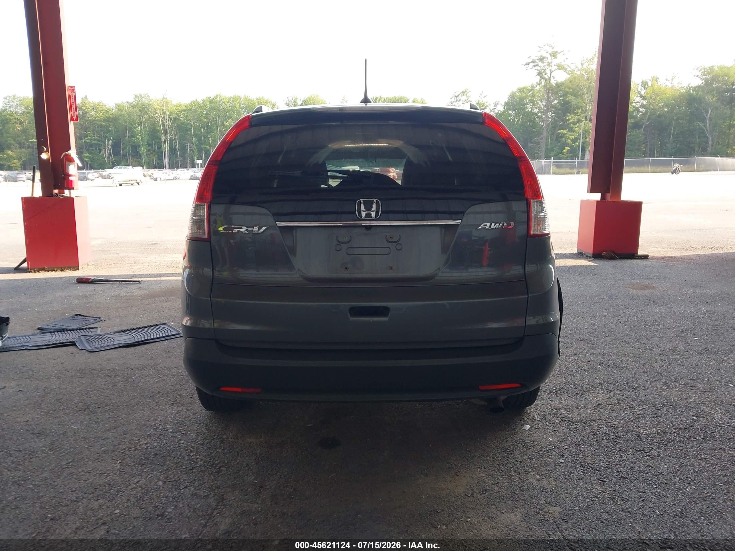 2013 Honda Cr-v Ex-l Gray vin: 2HKRM4H75DH624180