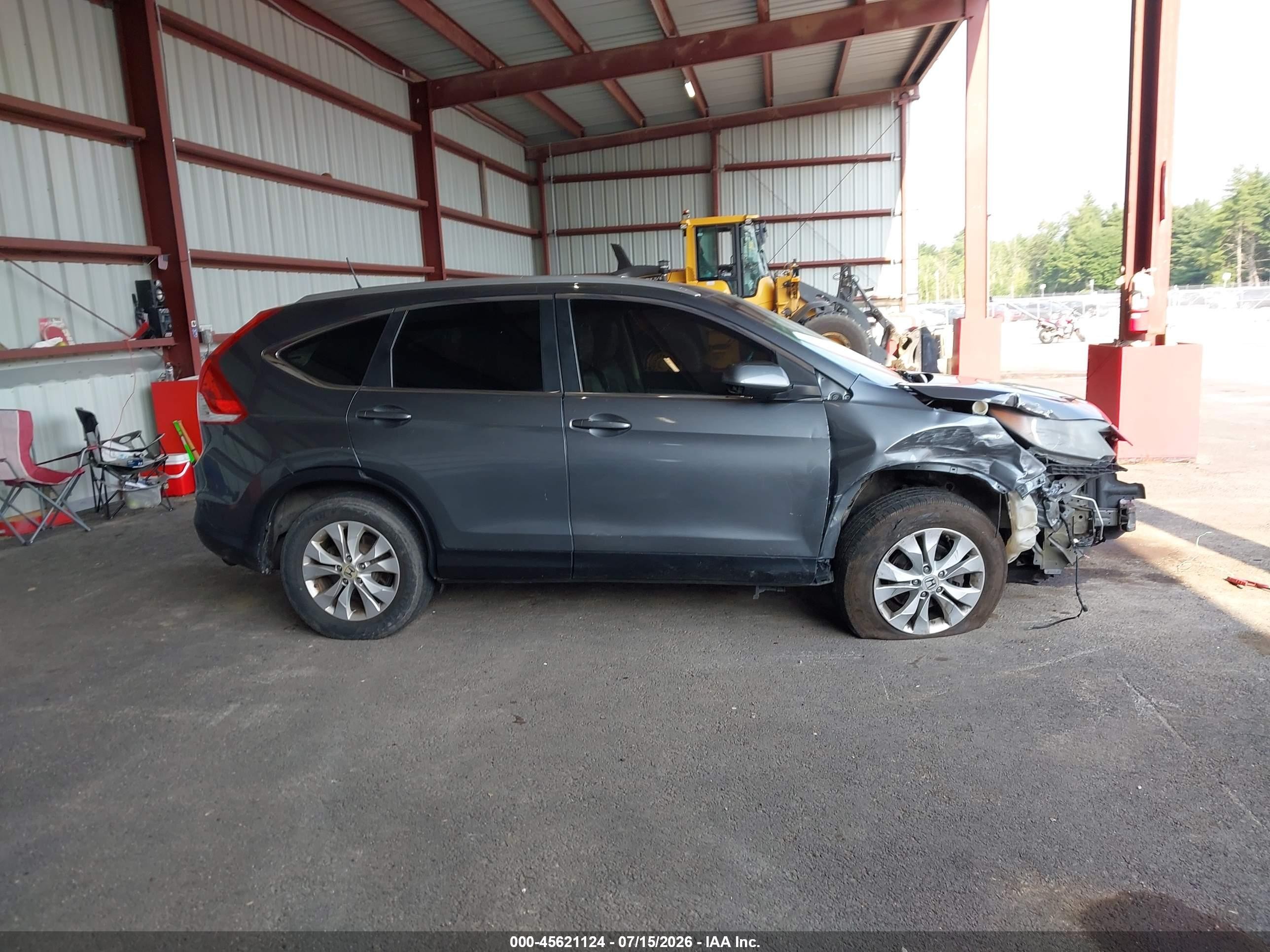 2013 Honda Cr-v Ex-l Gray vin: 2HKRM4H75DH624180