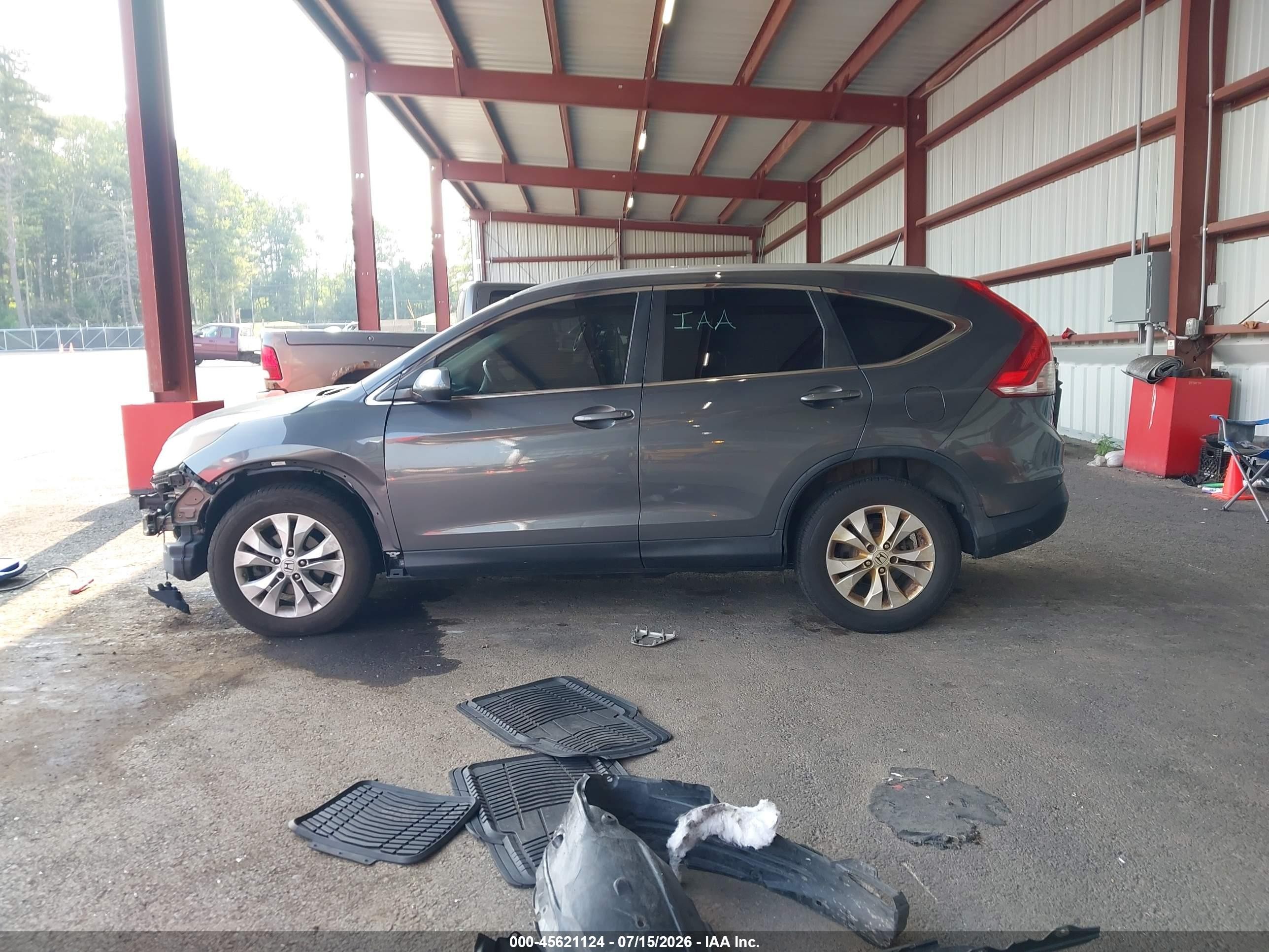 2013 Honda Cr-v Ex-l Gray vin: 2HKRM4H75DH624180