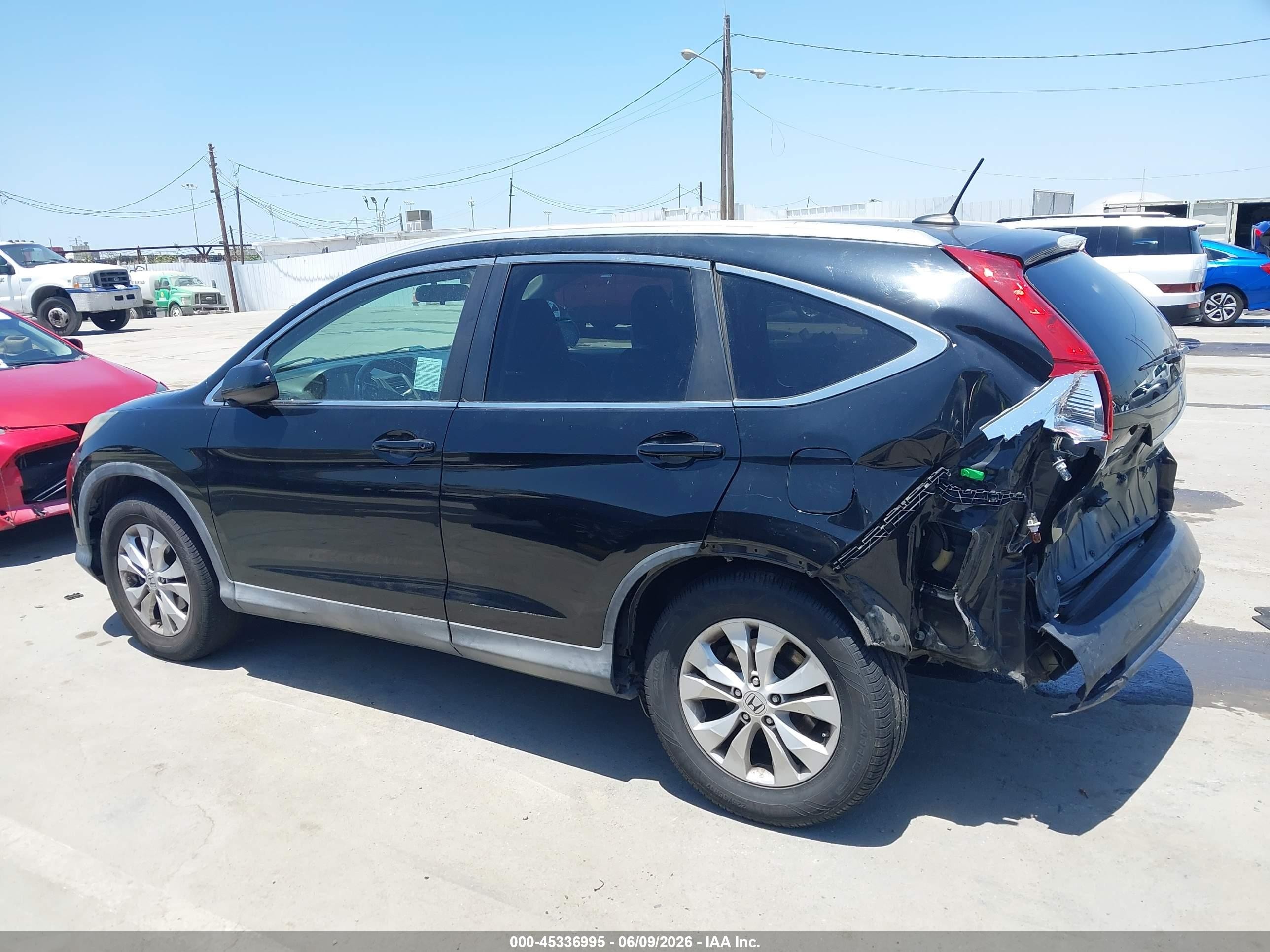 2013 Honda Cr-v Ex-l Черный vin: 2HKRM4H75DH652853