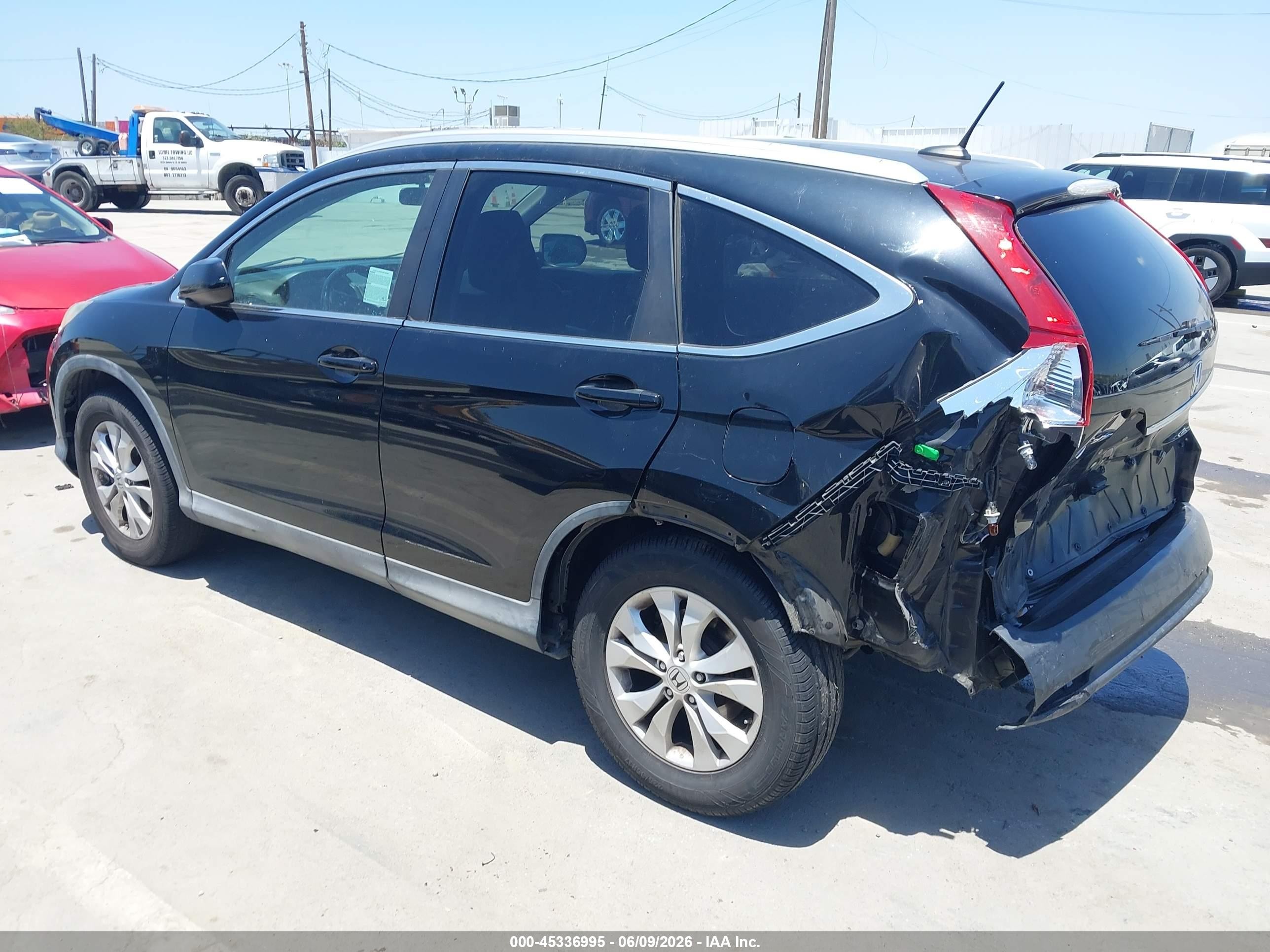 2013 Honda Cr-v Ex-l Черный vin: 2HKRM4H75DH652853