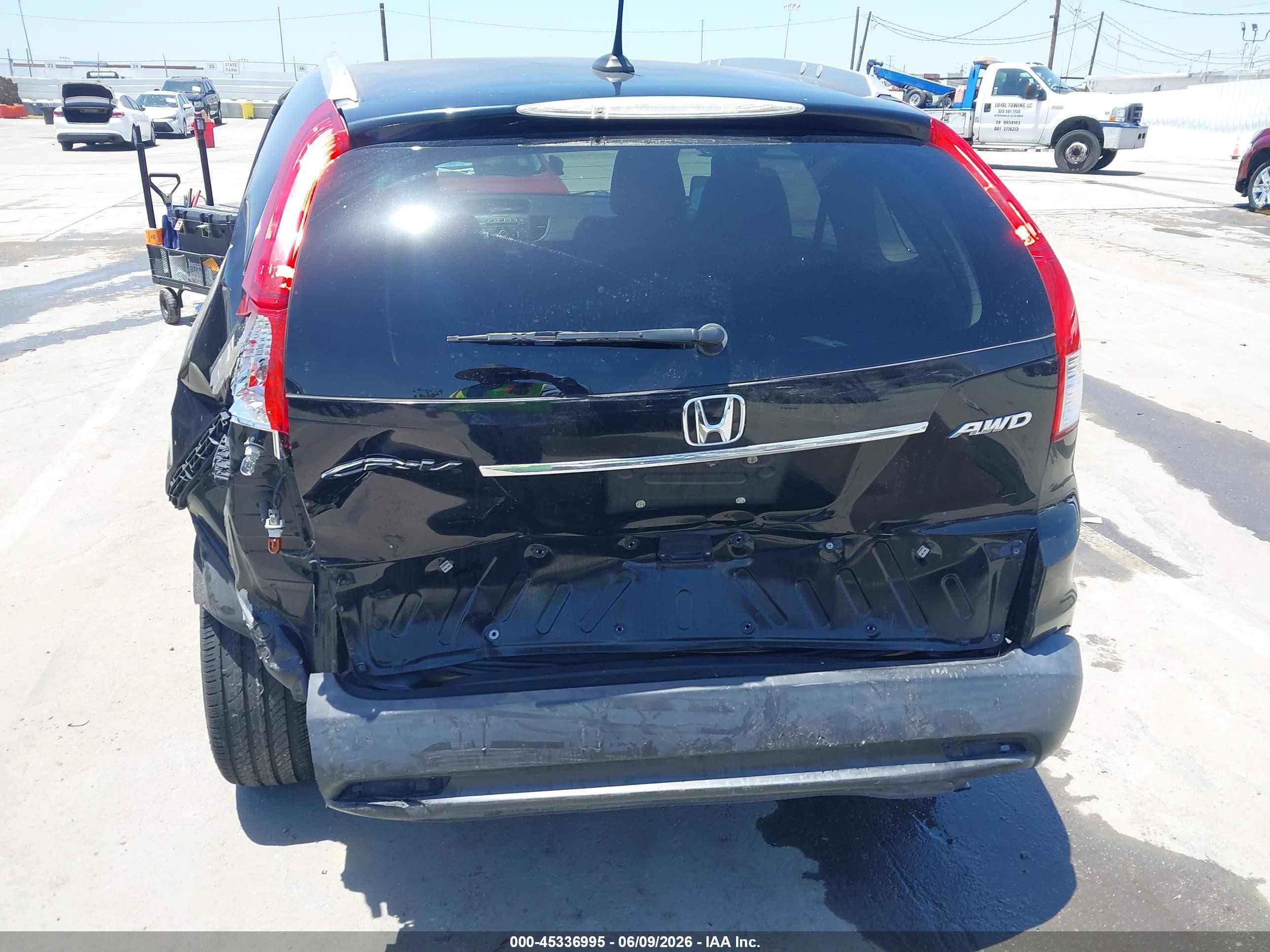 2013 Honda Cr-v Ex-l Черный vin: 2HKRM4H75DH652853