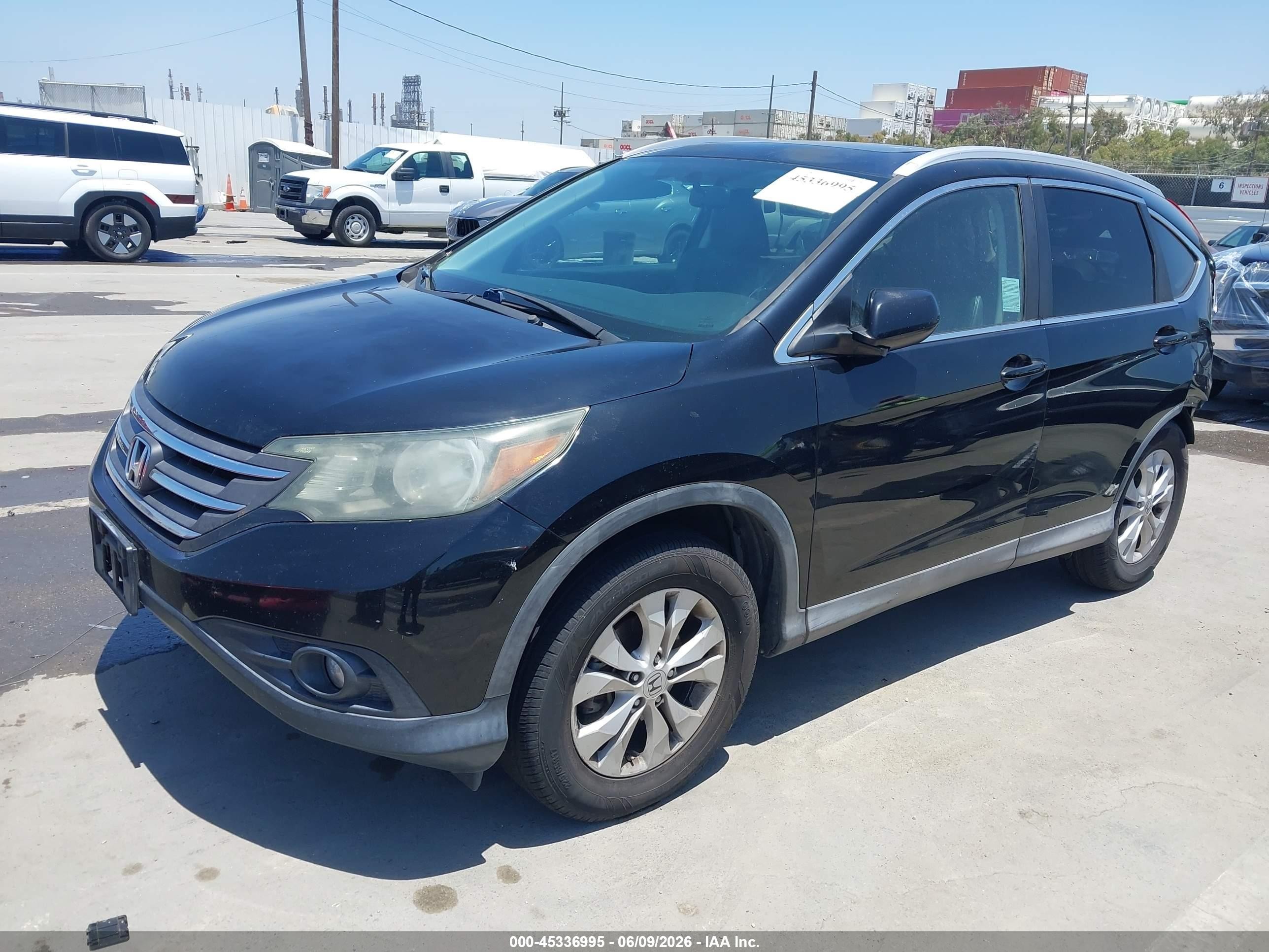 2013 Honda Cr-v Ex-l Черный vin: 2HKRM4H75DH652853