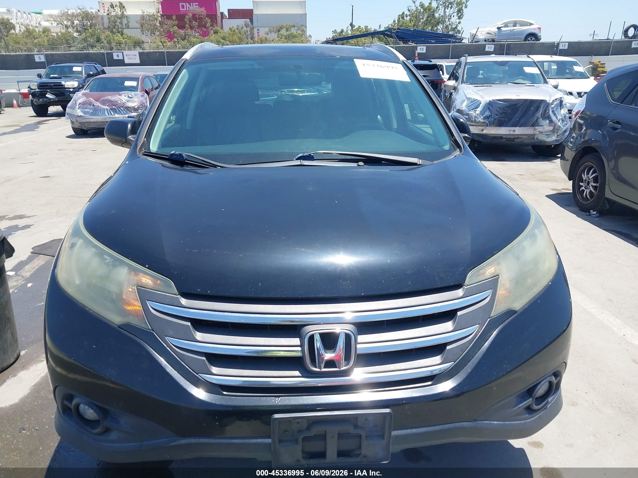 2013 Honda Cr-v Ex-l Черный vin: 2HKRM4H75DH652853