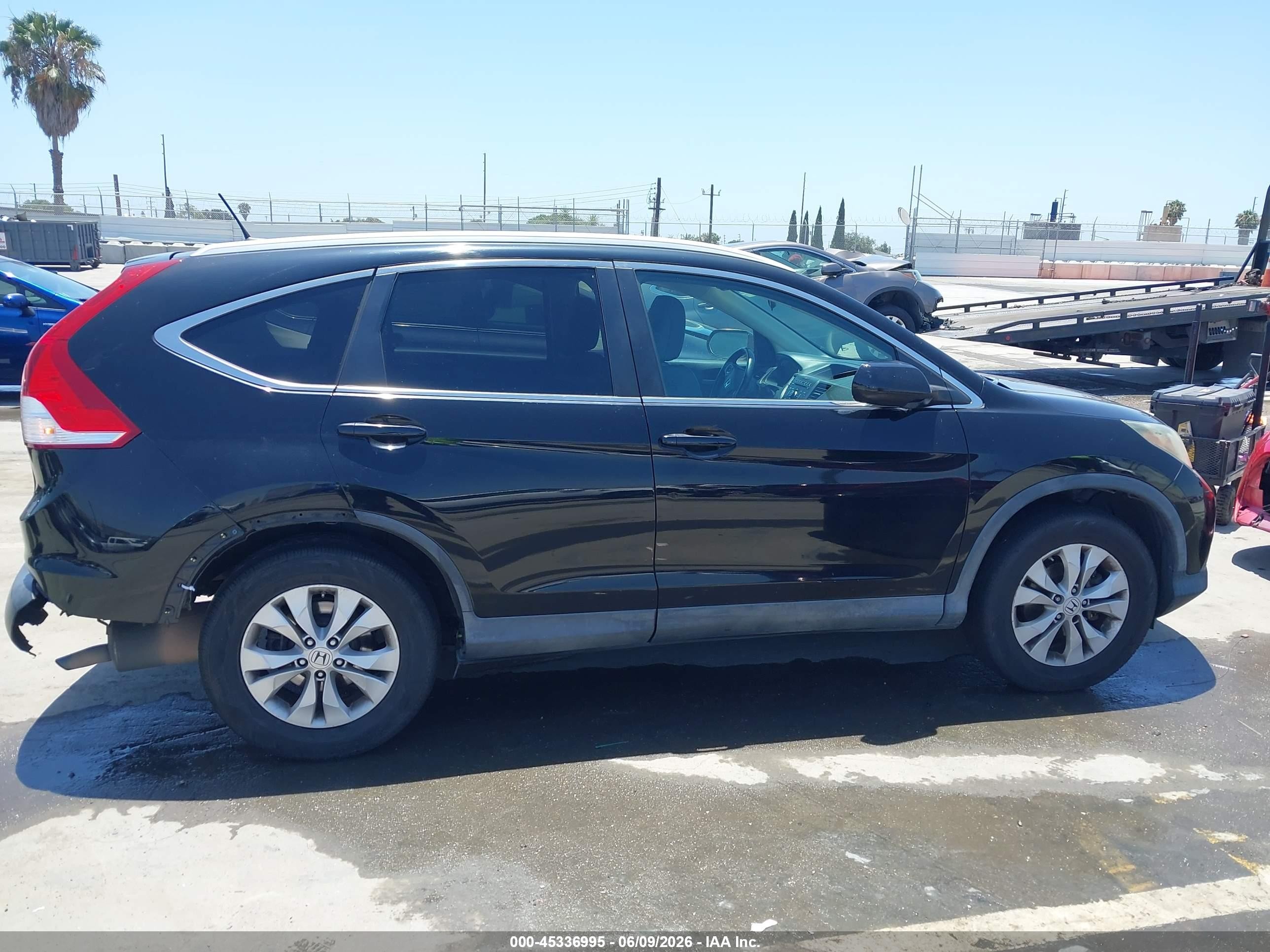 2013 Honda Cr-v Ex-l Черный vin: 2HKRM4H75DH652853