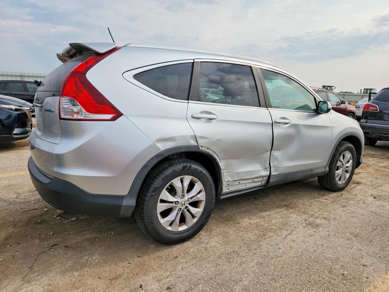 2013 Honda Cr-v Exl Silver vin: 2HKRM4H75DH695055