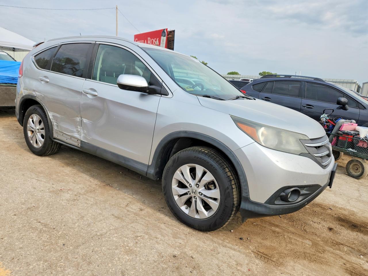 2013 Honda Cr-v Exl Silver vin: 2HKRM4H75DH695055