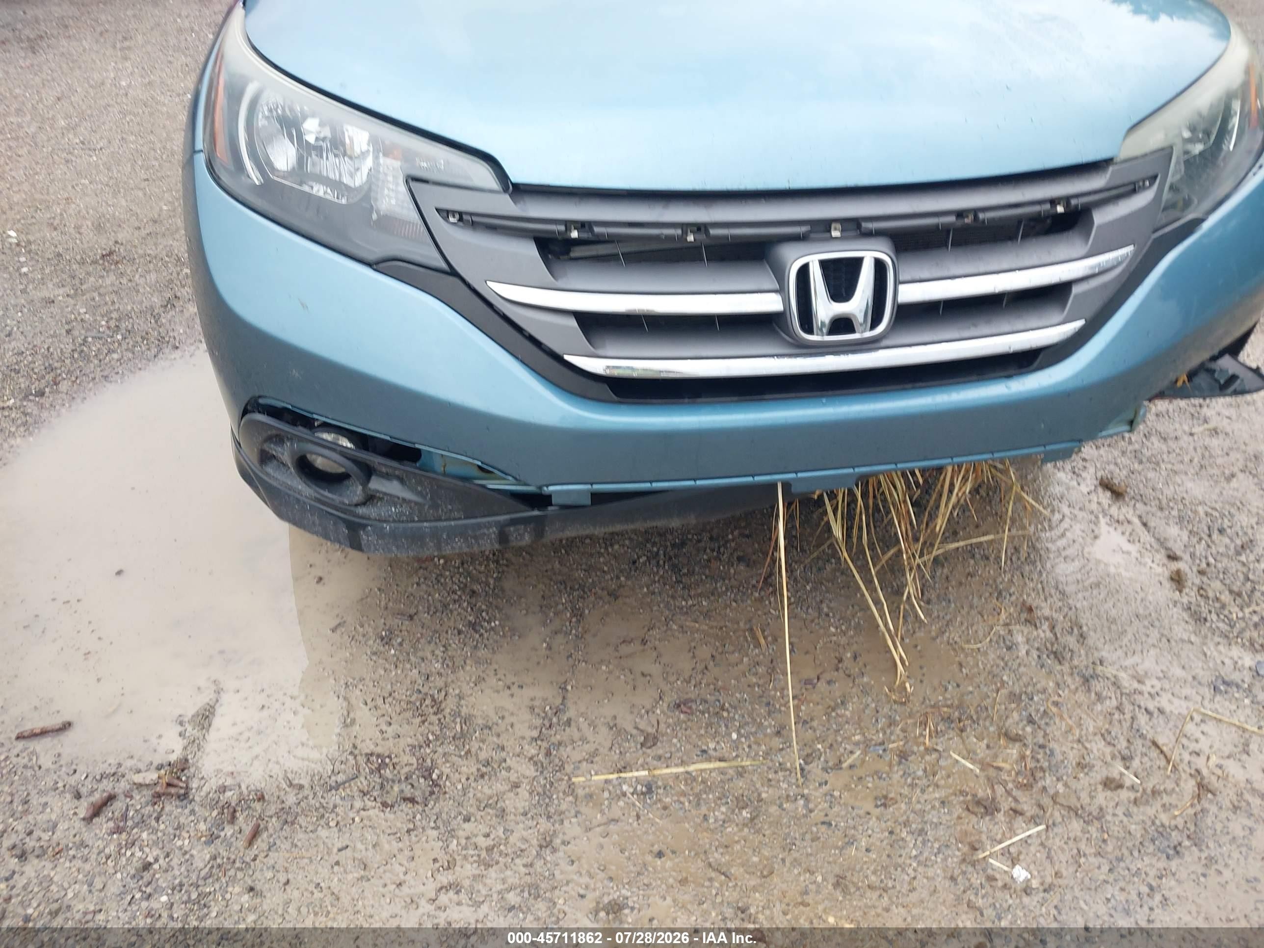2014 Honda Cr-v Ex-l Light Blue vin: 2HKRM4H75EH603783