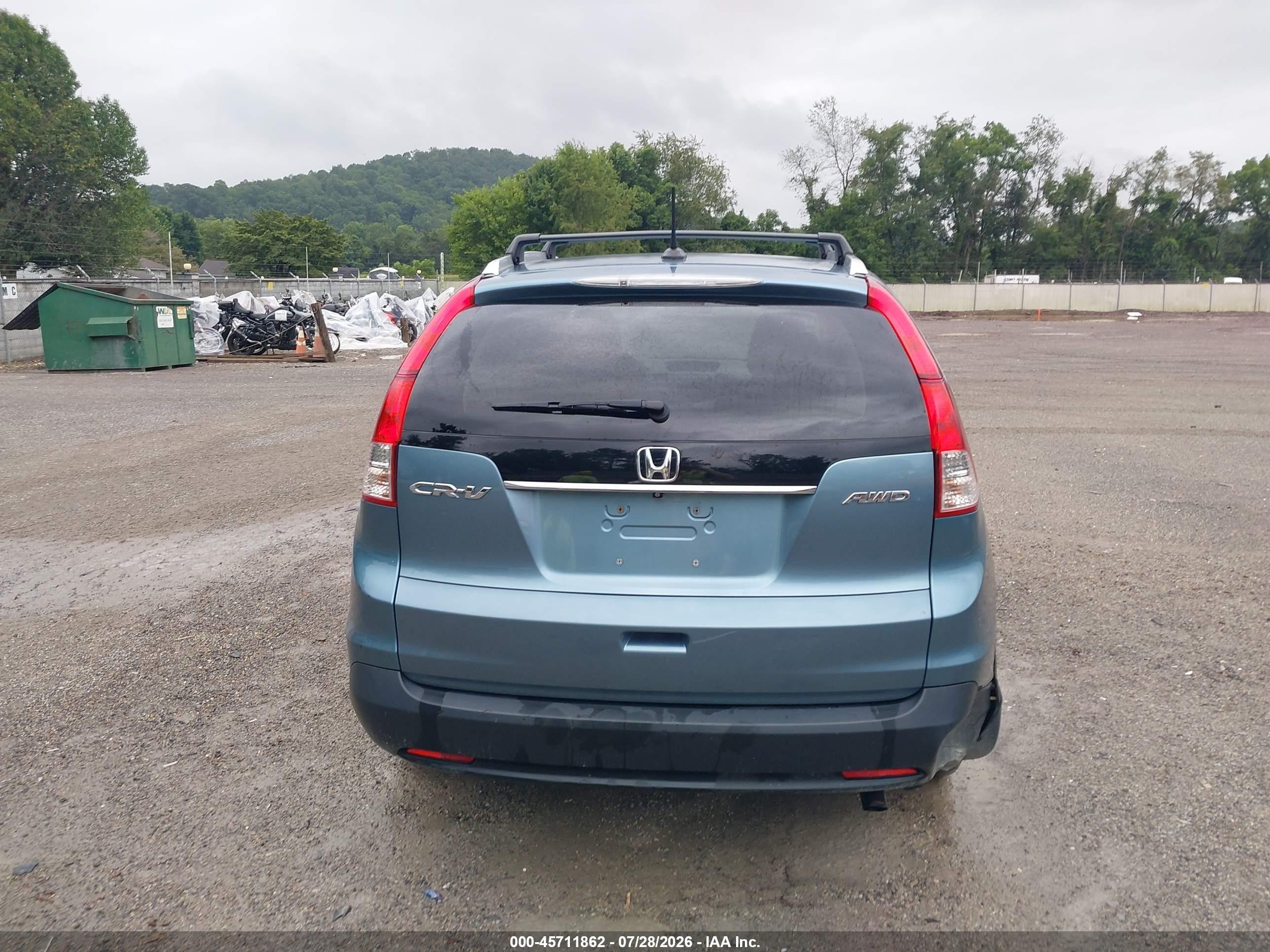 2014 Honda Cr-v Ex-l Light Blue vin: 2HKRM4H75EH603783