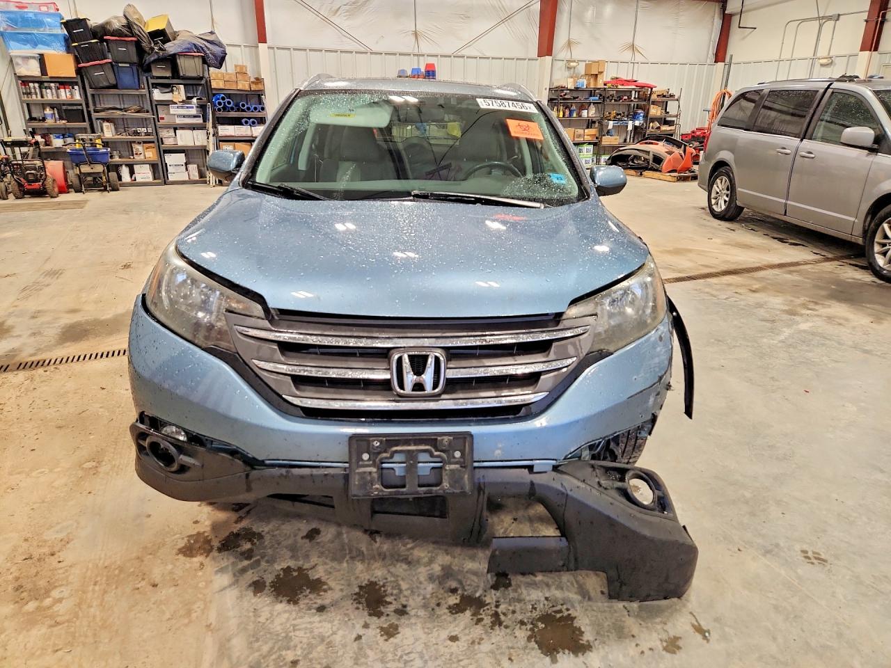 2014 Honda Cr-v Exl Blue vin: 2HKRM4H75EH603959