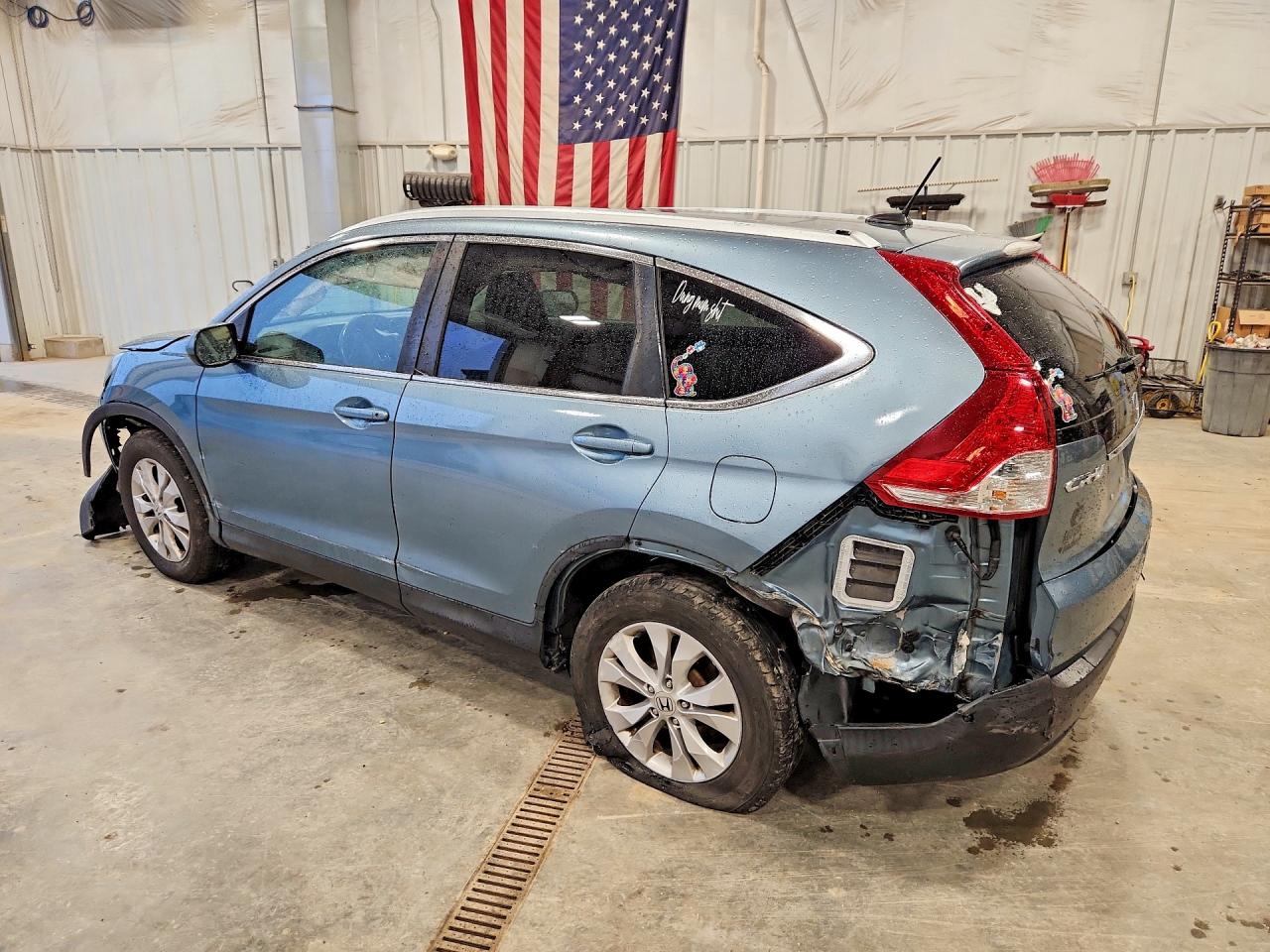 2014 Honda Cr-v Exl Blue vin: 2HKRM4H75EH603959