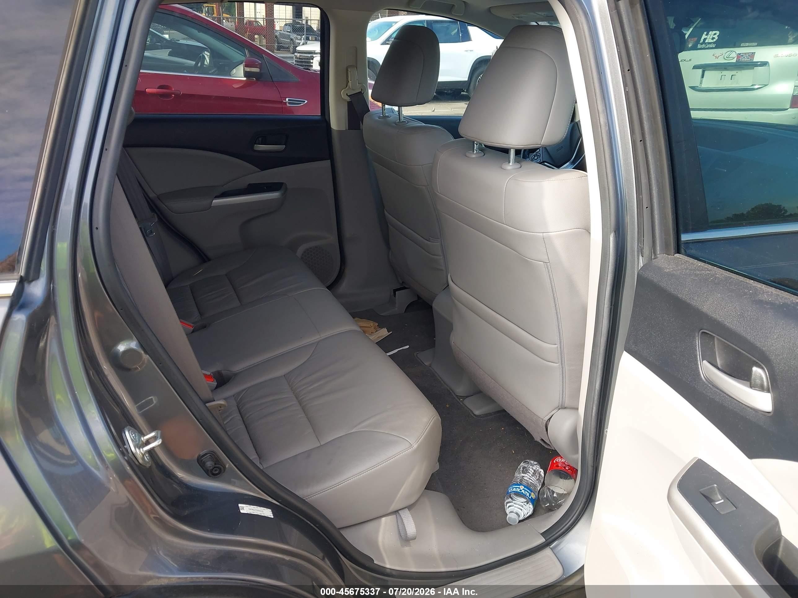 2014 Honda Cr-v Ex-l Gray vin: 2HKRM4H75EH615139