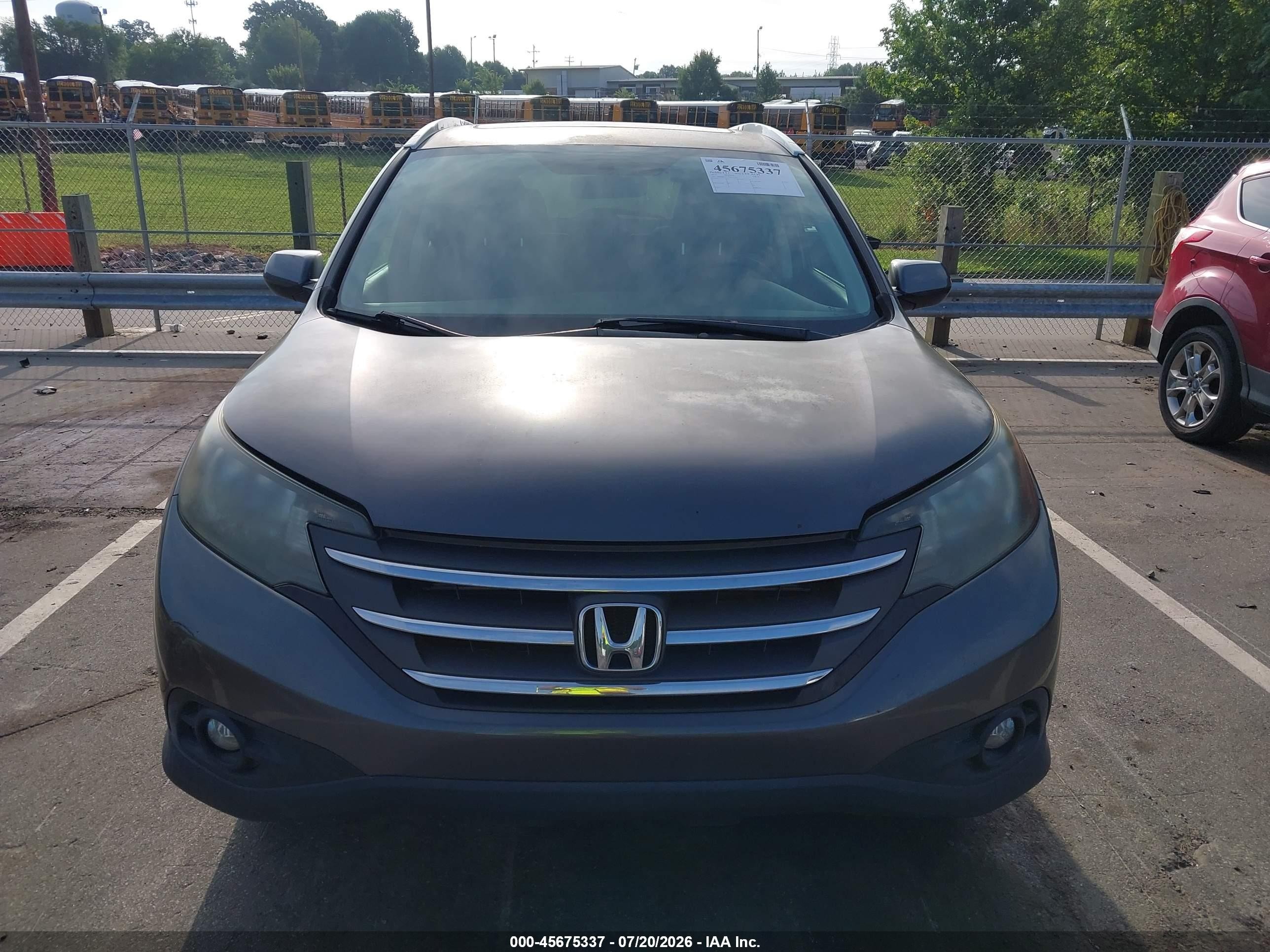2014 Honda Cr-v Ex-l Gray vin: 2HKRM4H75EH615139