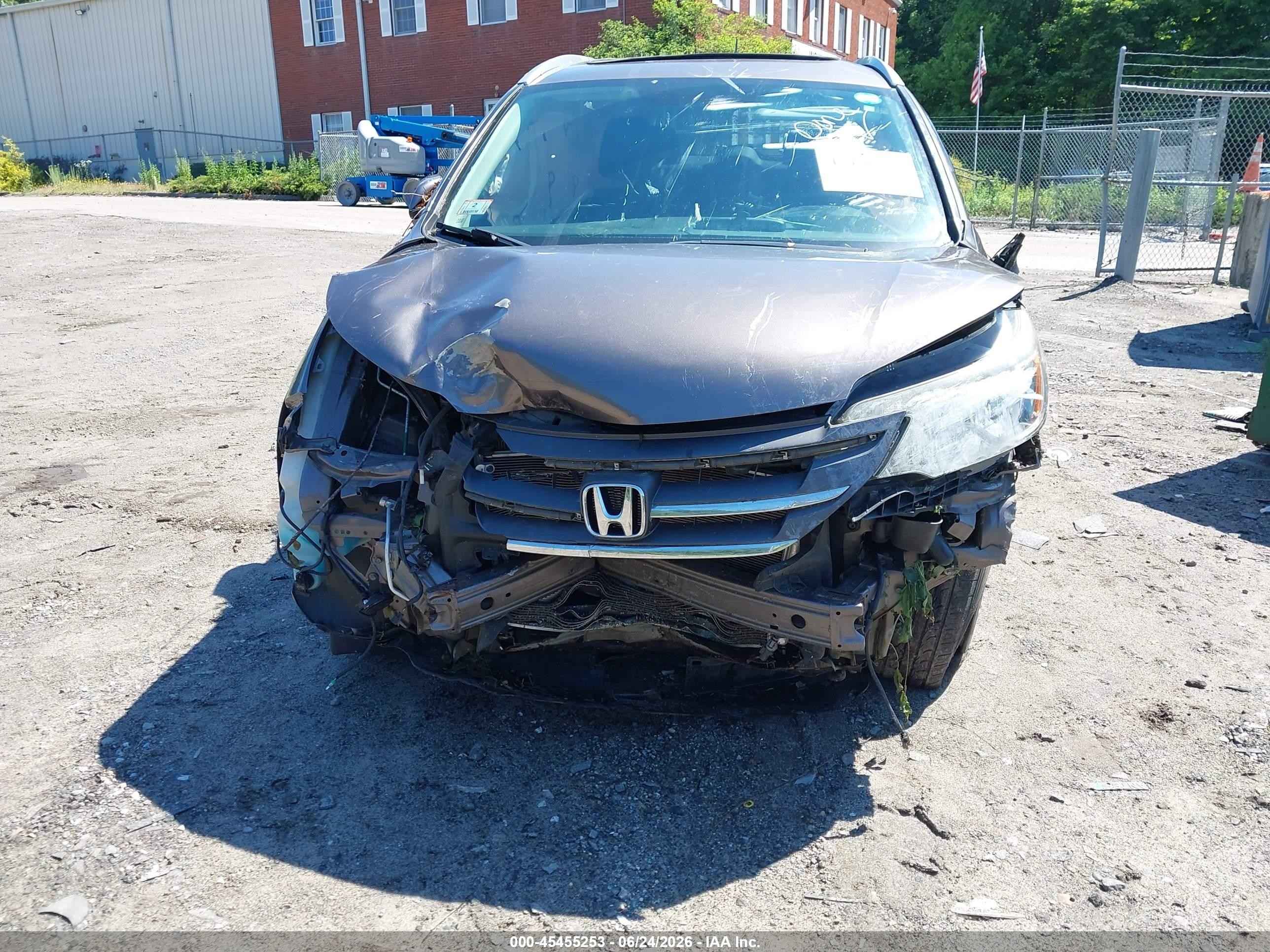 2014 Honda Cr-v Ex-l Brown vin: 2HKRM4H75EH621510