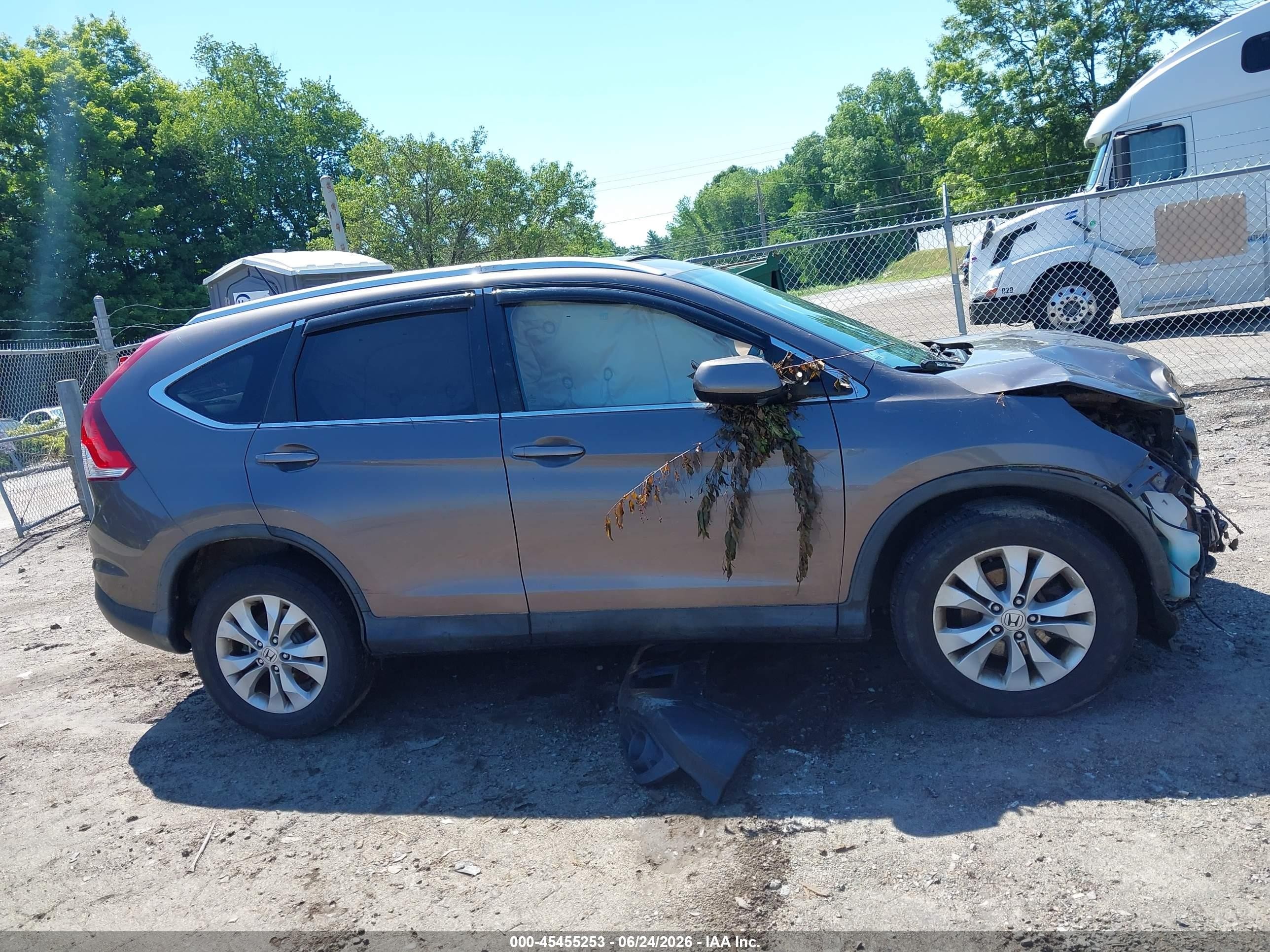 2014 Honda Cr-v Ex-l Brown vin: 2HKRM4H75EH621510