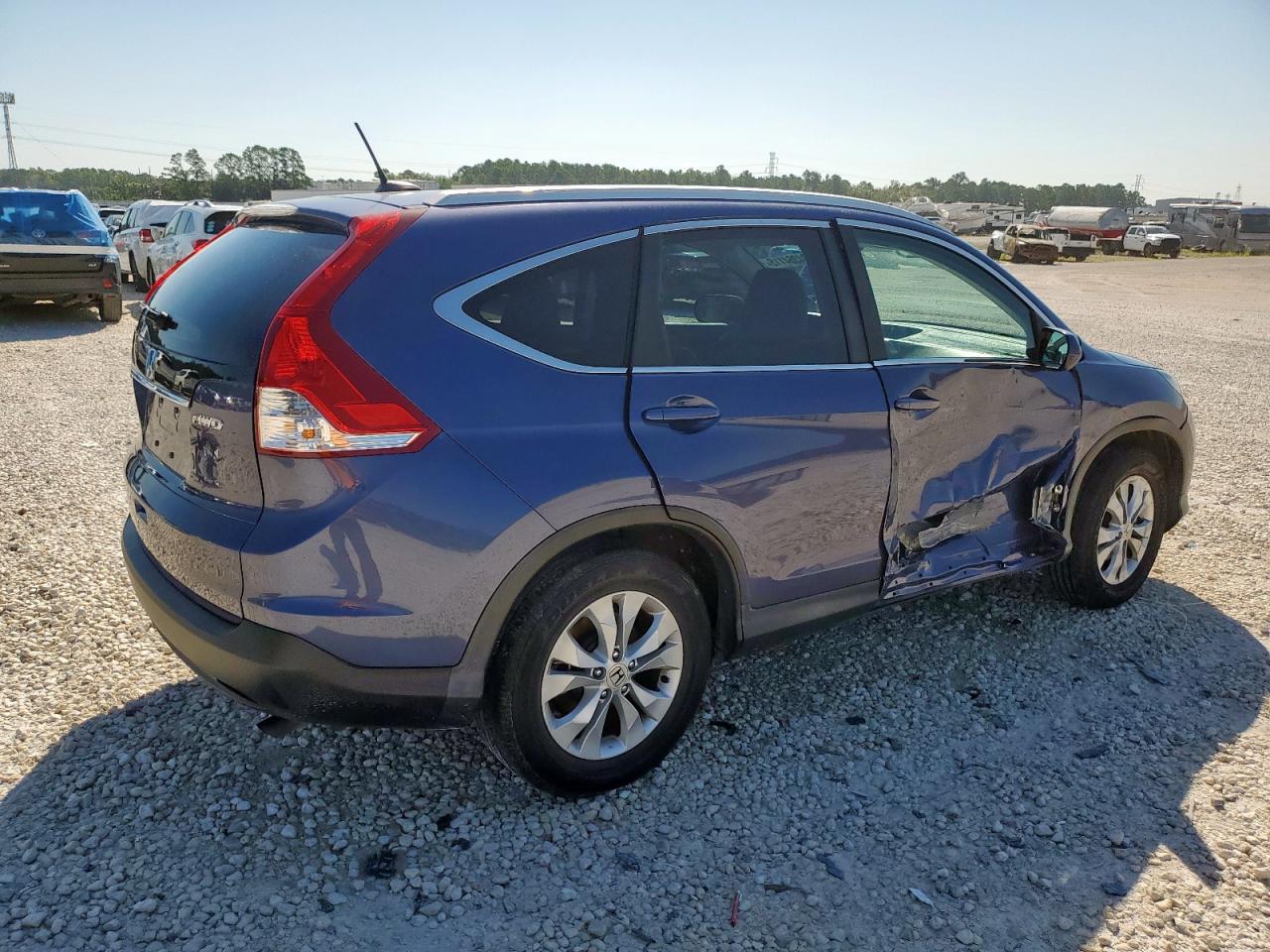 2014 Honda Cr-v Exl Blue vin: 2HKRM4H75EH625346